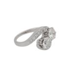 Diamantring mit 2 Brillanten zus. ca. 1,5 ct,