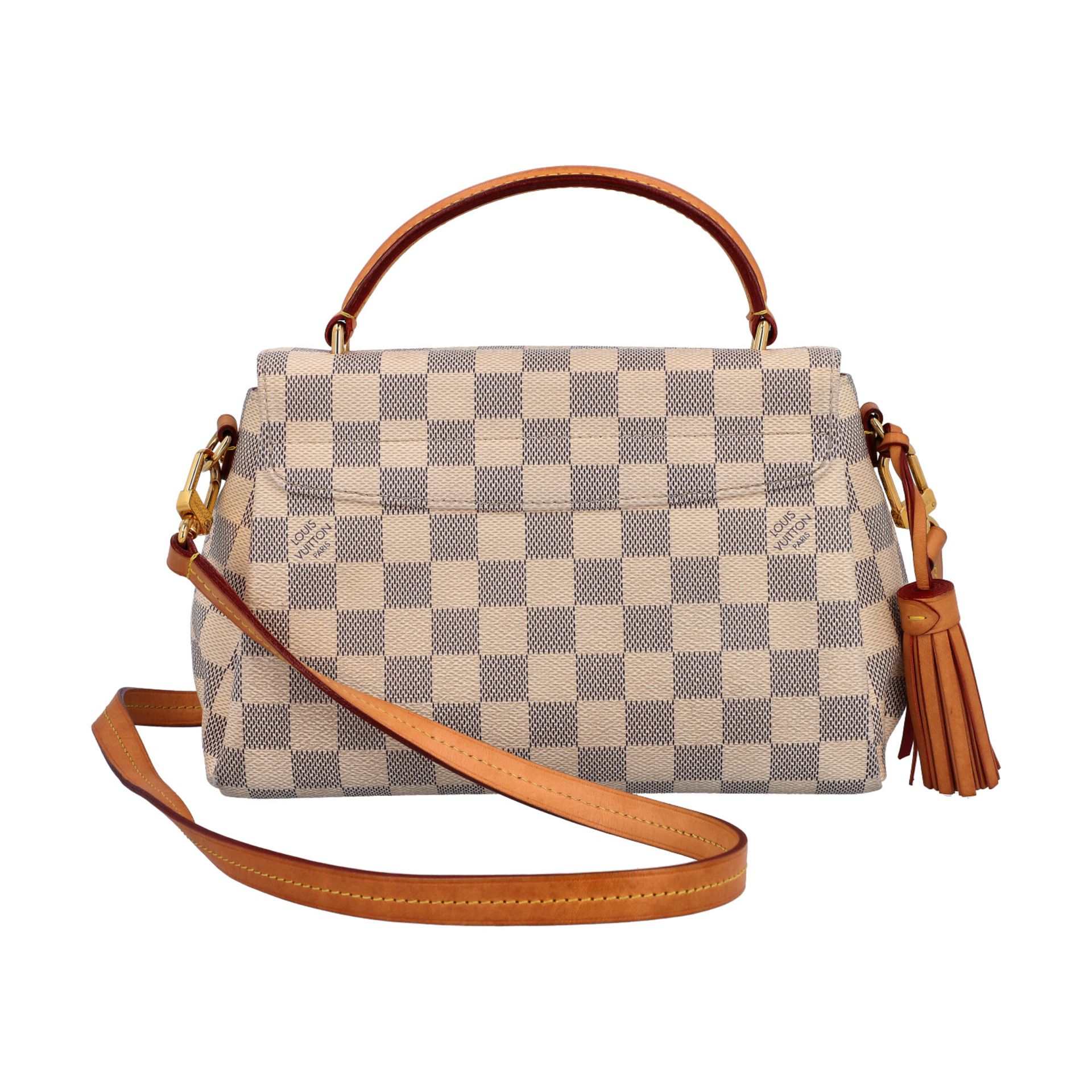 LOUIS VUITTON Umhängetasche "CROISETTE", Koll. 2016.Akt. NP.: 1.190,-€. Damier Azur Serie mit - Bild 4 aus 8