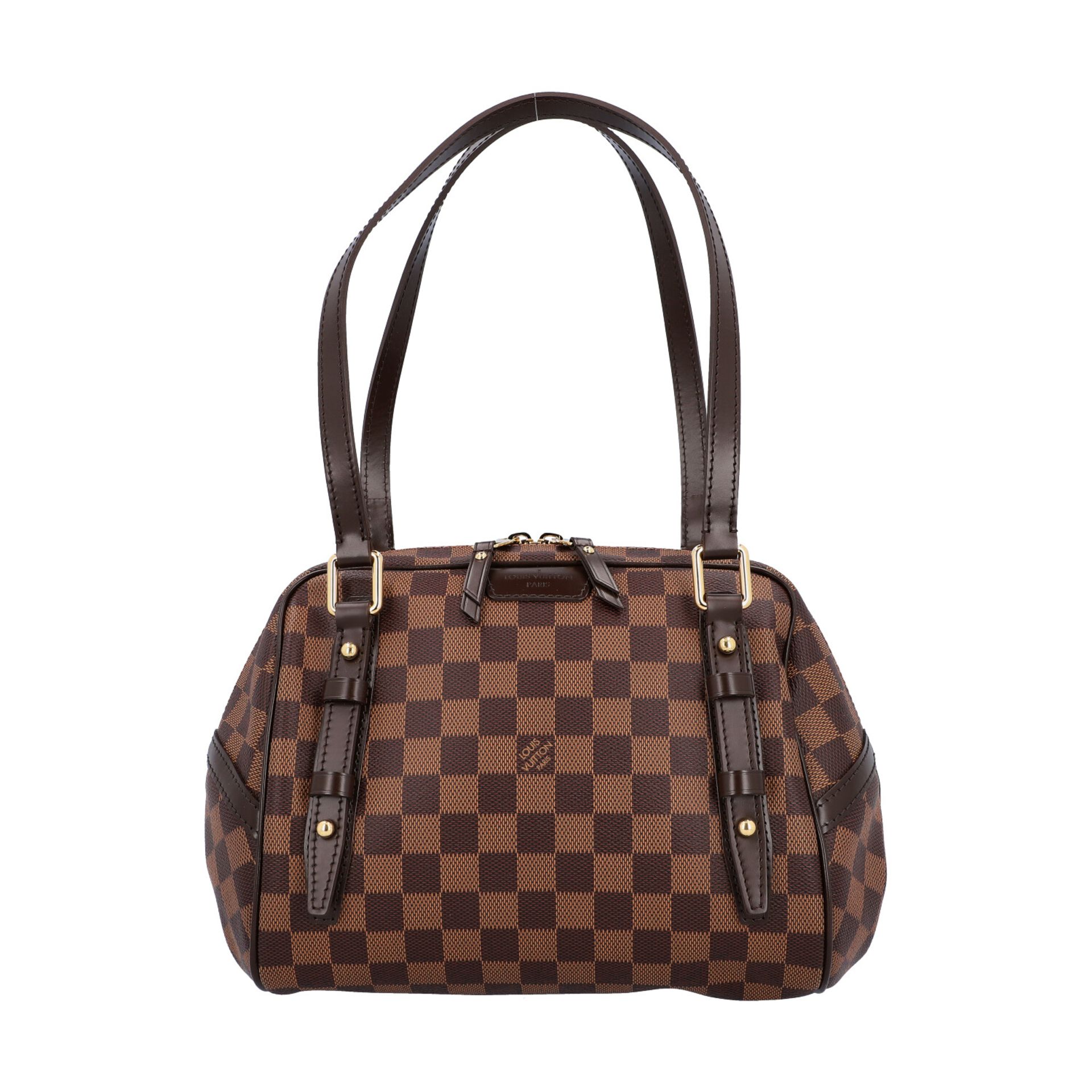 LOUIS VUITTON Handtasche "RIVINGTON PM", Koll. 2010.NP. ca.: 1.200,-€. Damier Ebene Serie mit