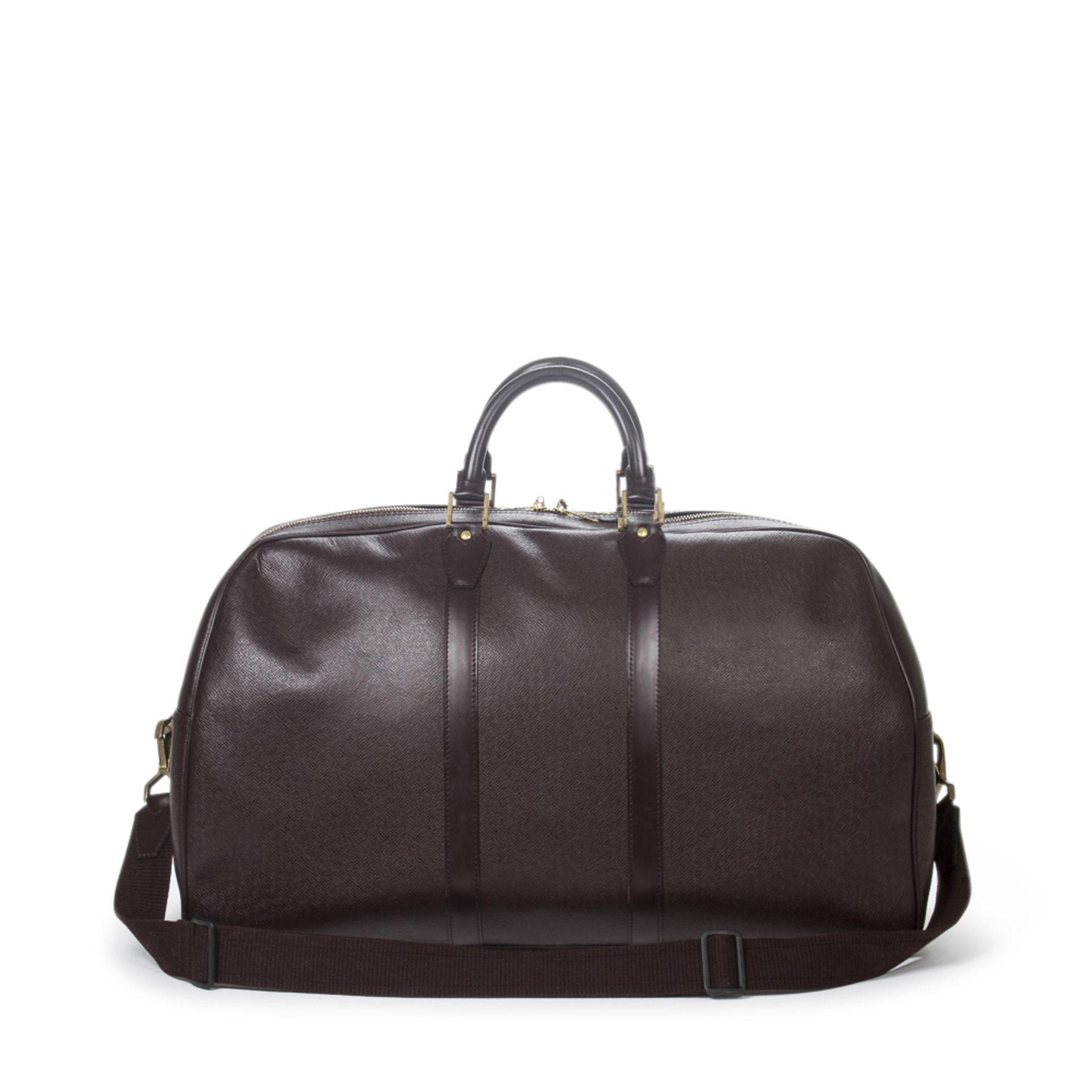 LOUIS VUITTON VINTAGE Weekender "KENDALL GM", Koll. 1997.Taiga Leder Serie in Bordeaux mit