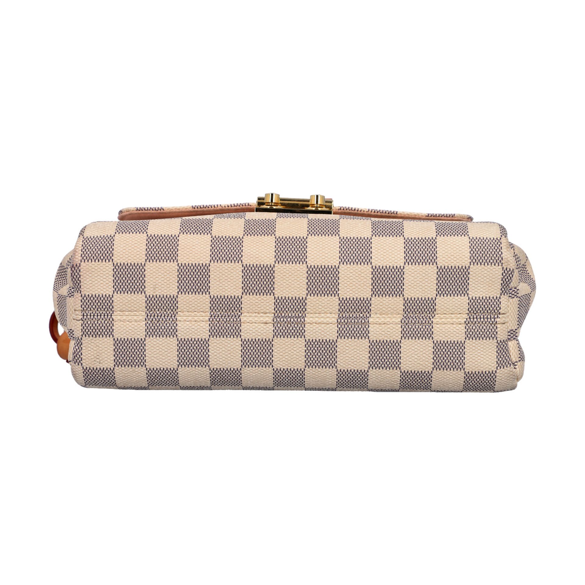 LOUIS VUITTON Umhängetasche "CROISETTE", Koll. 2016.Akt. NP.: 1.190,-€. Damier Azur Serie mit - Bild 7 aus 8