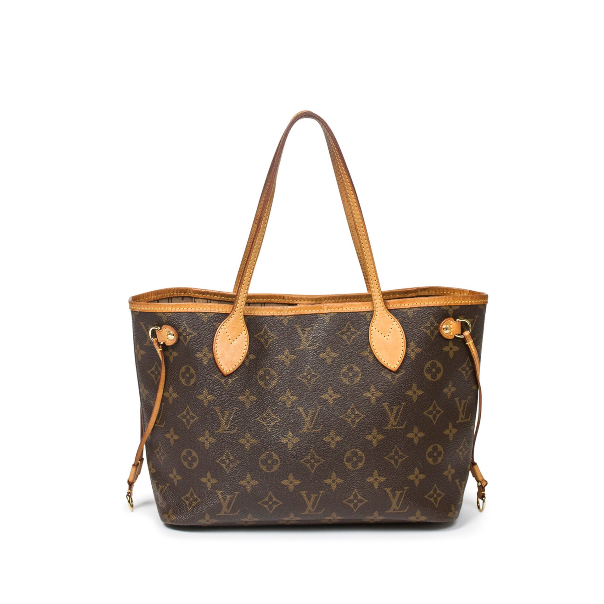 LOUIS VUITTON Shoppertasche "NEVERFULL PM", Koll. 2008.Akt. NP.: 990,-€. Monogram Canvas Serie mit