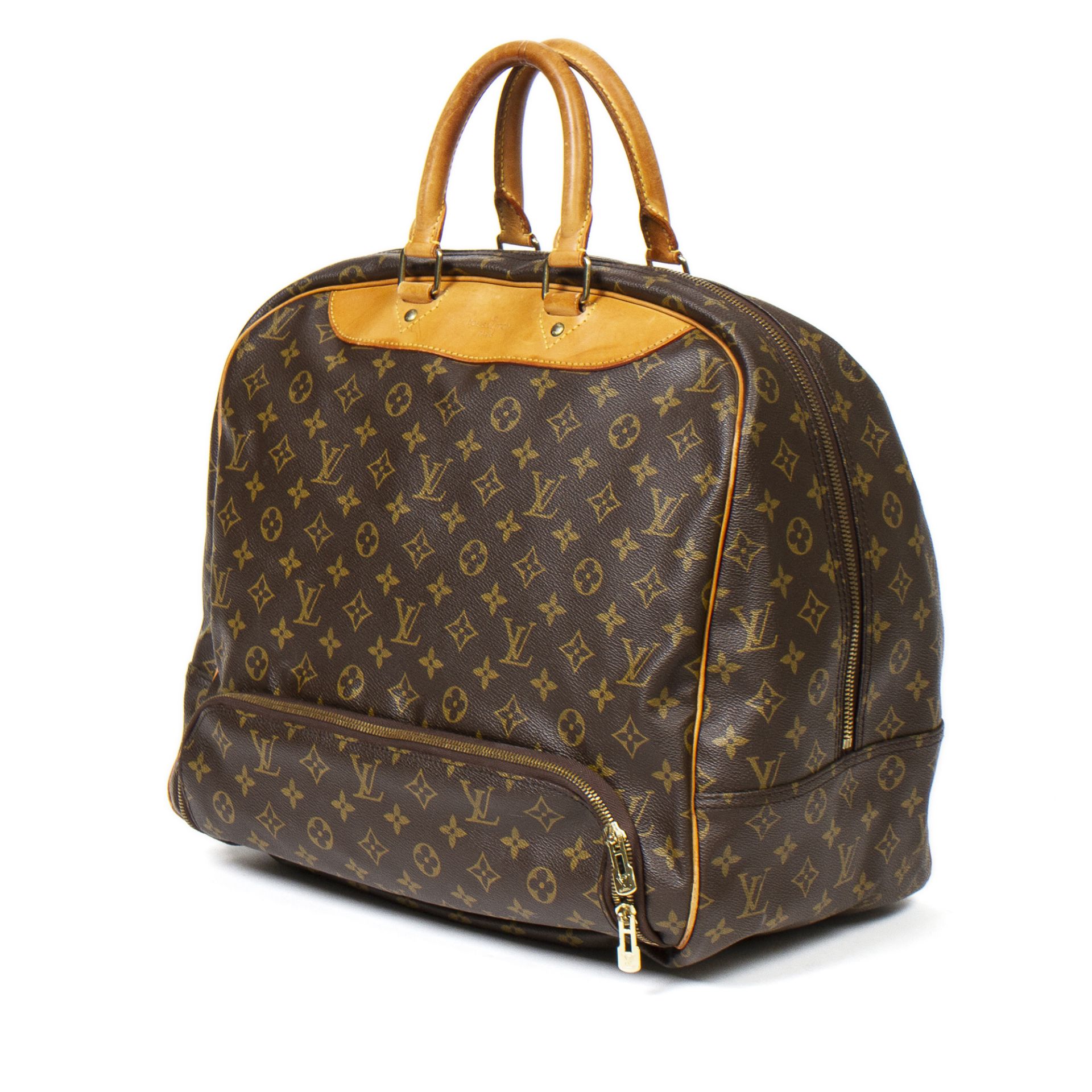 LOUIS VUITTON VINTAGE Handtasche "EVASION", Koll. 1999.Monogram Canvas Serie mit naturbelassenen - Bild 6 aus 6