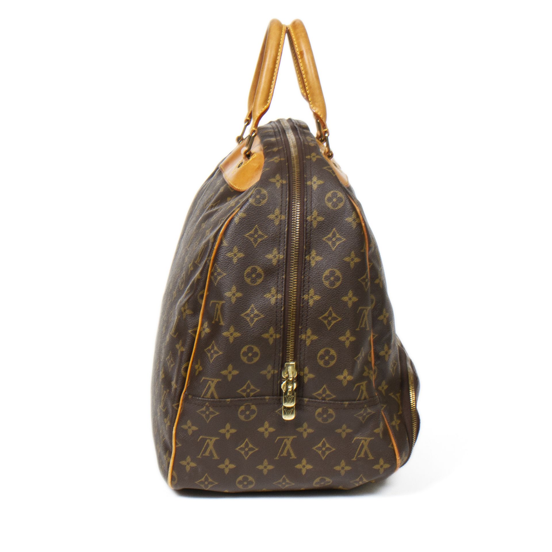 LOUIS VUITTON VINTAGE Handtasche "EVASION", Koll. 1999.Monogram Canvas Serie mit naturbelassenen - Bild 4 aus 6