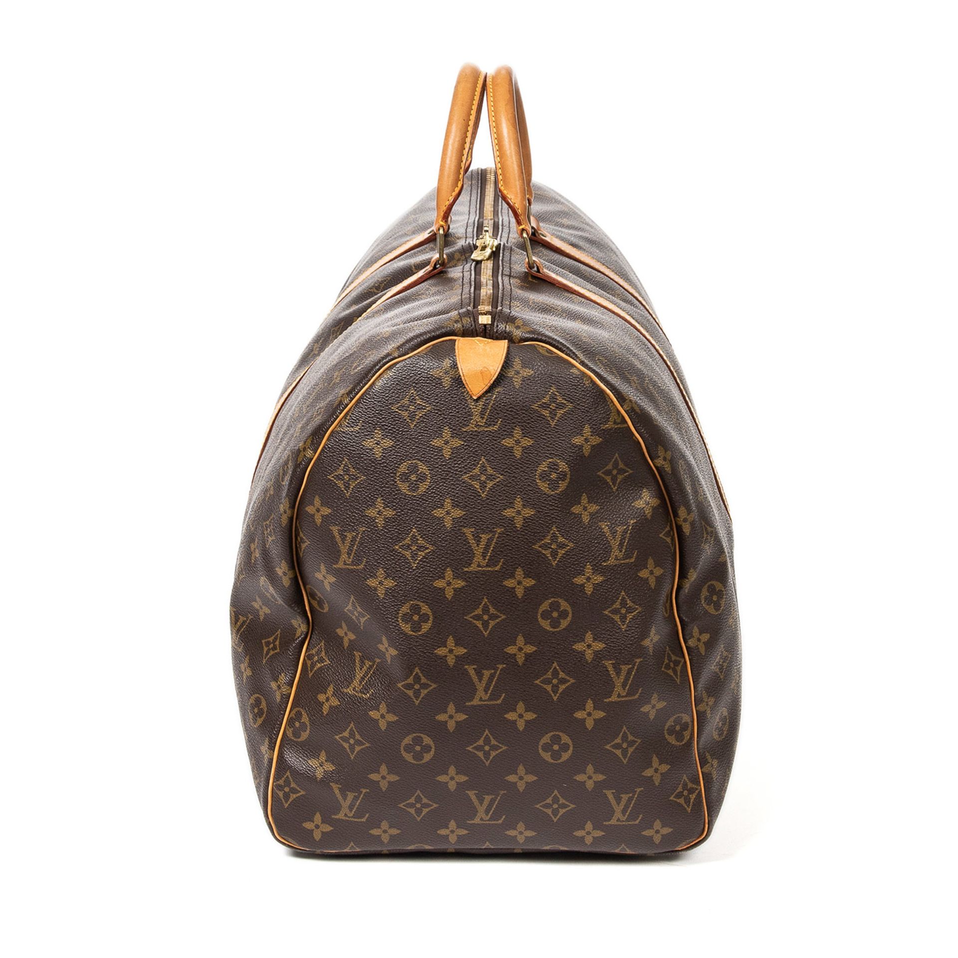 LOUIS VUITTON VINTAGE Weekender "KEEPALL 60", Koll. 1983.NP. ca.: 1.100,-€. Monogram Canvas Serie, - Bild 4 aus 4