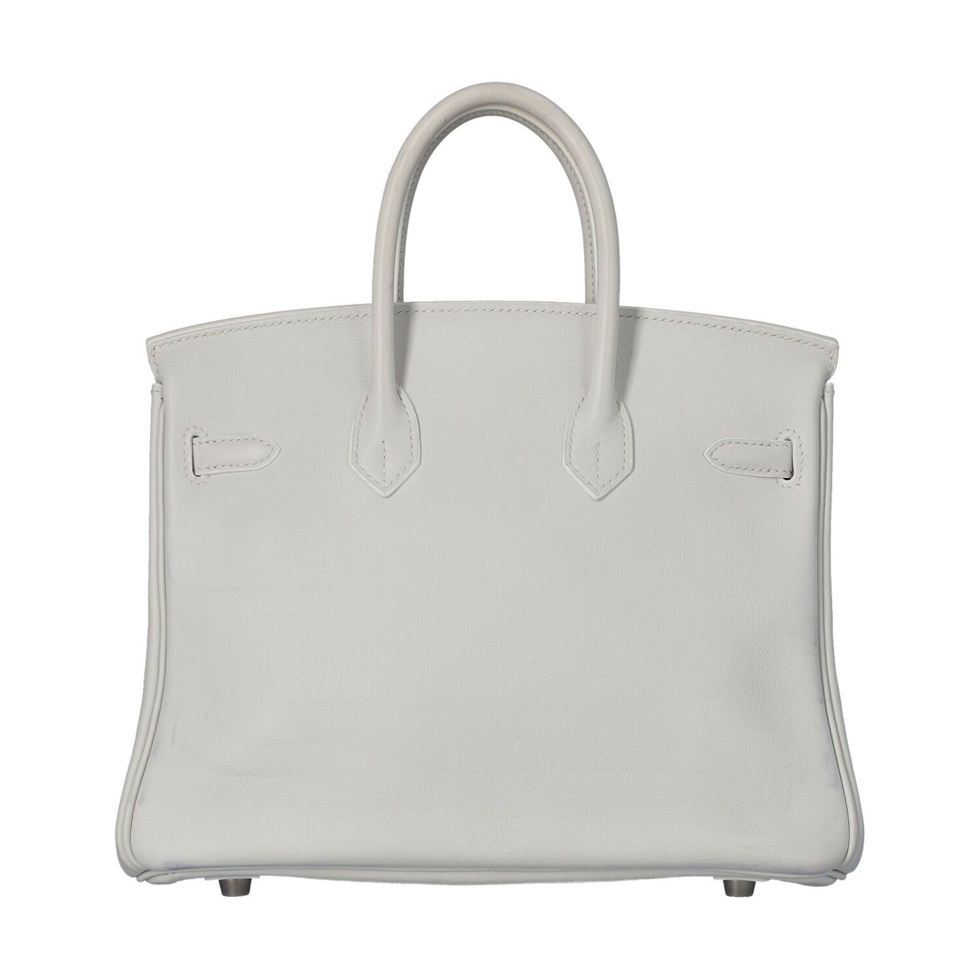 HERMÈS Handtasche "BIRKIN BAG 25", Koll. 2008.NP.: 6.500,-€. Chevre Leder in Weiß, Hardware mit - Bild 4 aus 8