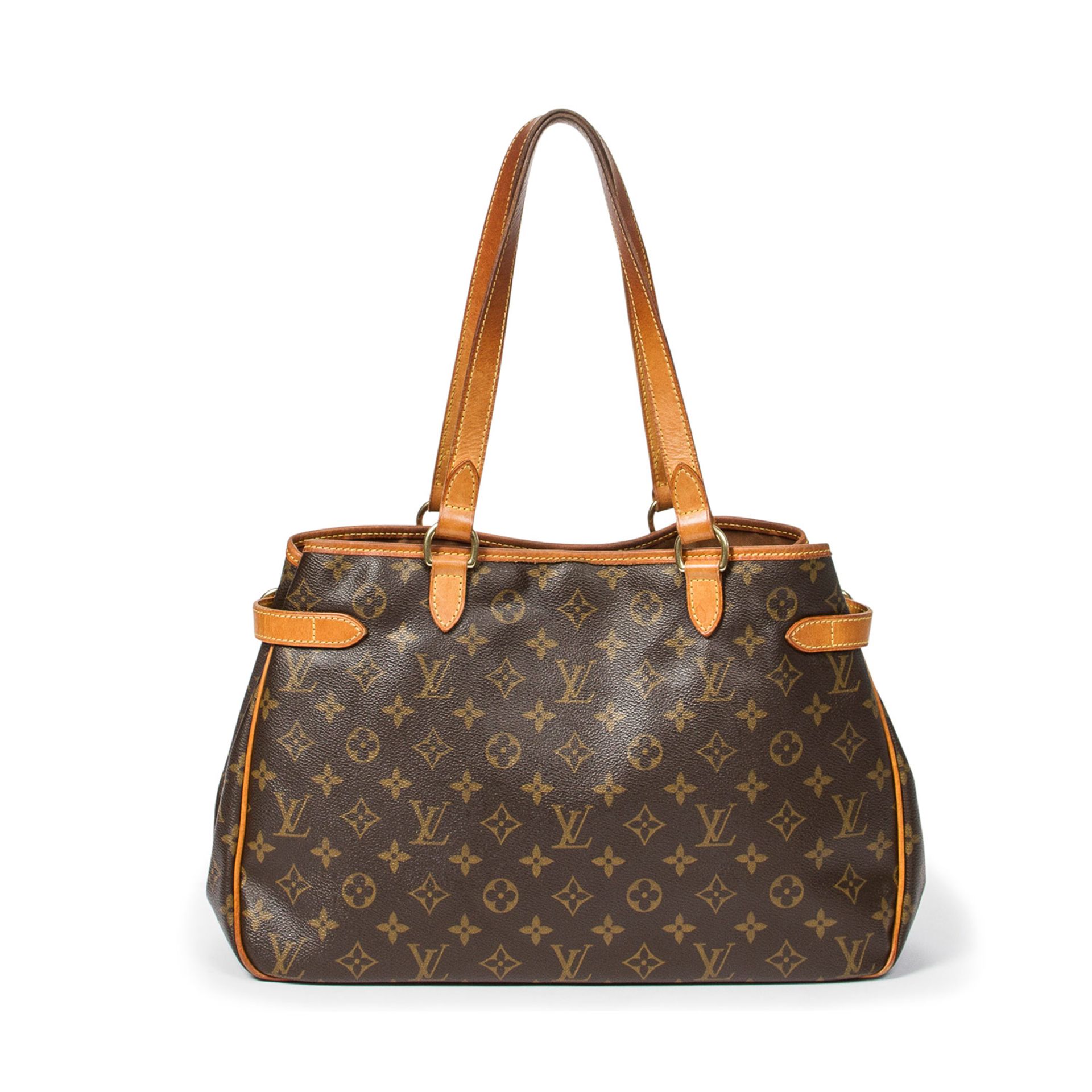 LOUIS VUITTON Shopper "BATIGNOLLES HORIZONTAL", Koll. 2007.Monogram Canvas Serie, Details und Riemen