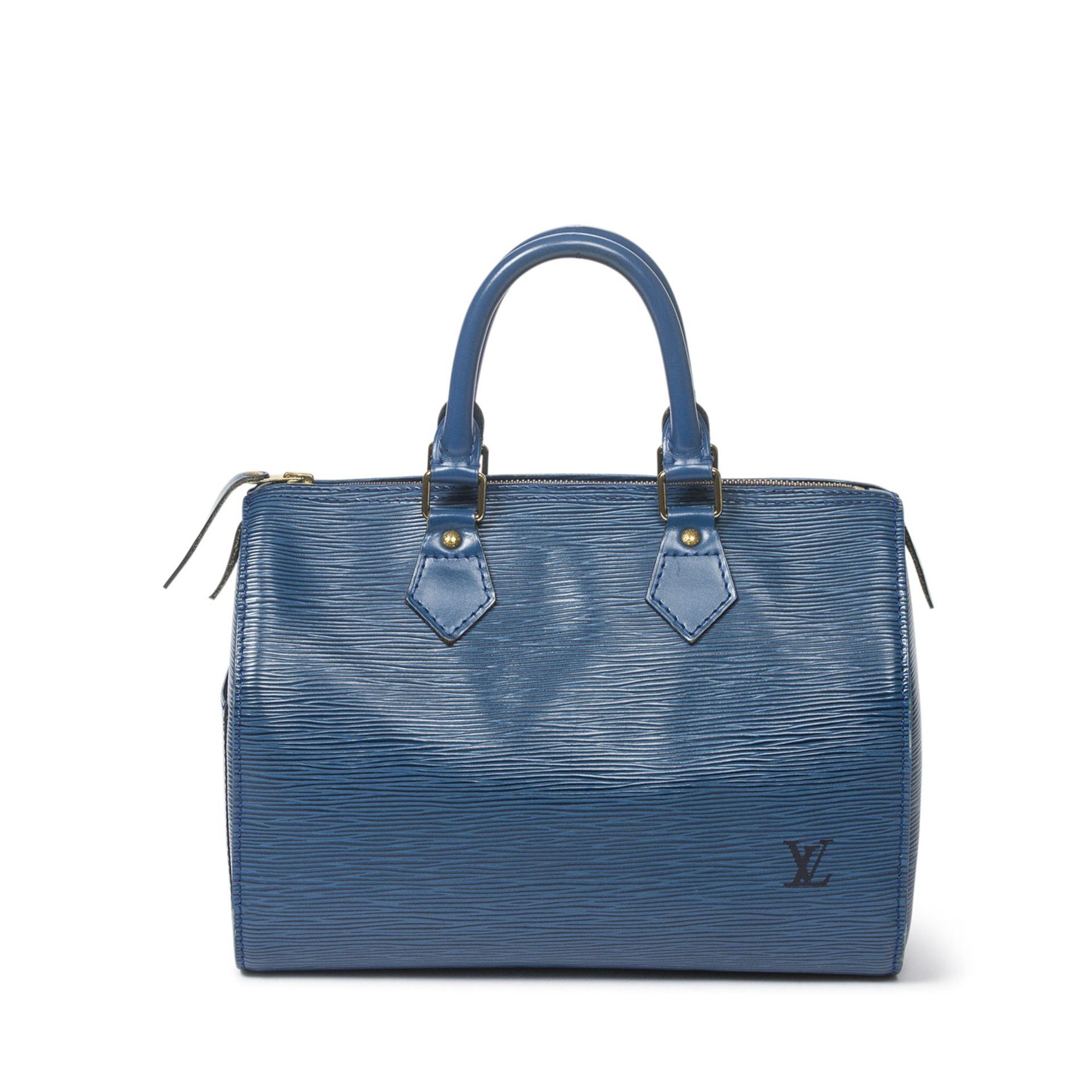 LOUIS VUITTON VINTAGE Handtasche "SPEEDY", Koll. 1994.NP. ca.: 1.500,-€. Epi Leder Serie in Blau mit - Bild 5 aus 5