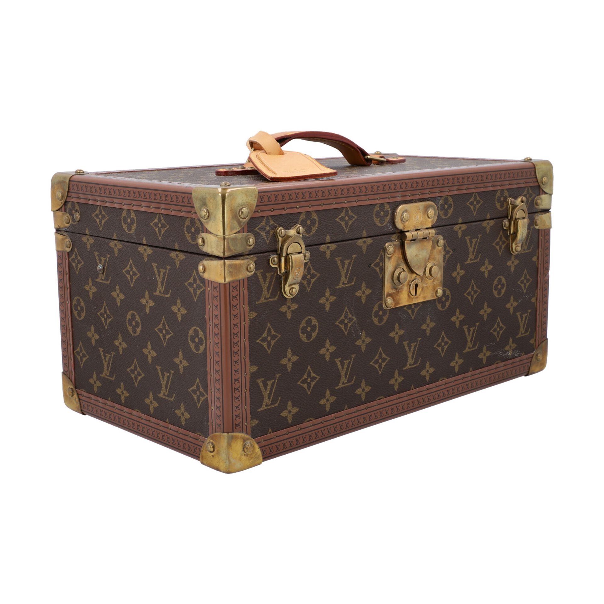 LOUIS VUITTON VINTAGE Kosmetikkoffer "BOITE BOUTEILLES GLACE". Akt. NP.: 3.700,-€.Hardcase - Bild 2 aus 6