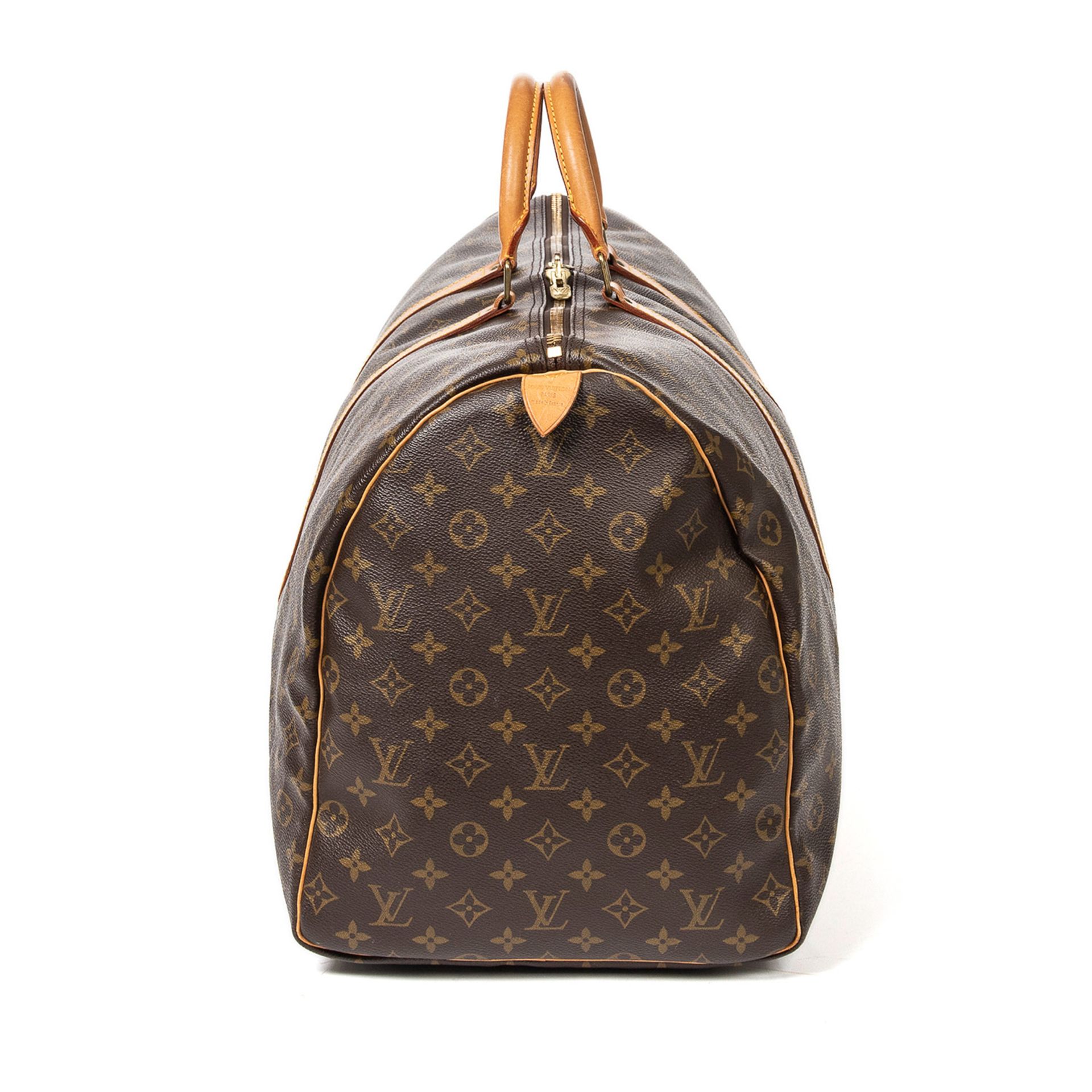 LOUIS VUITTON VINTAGE Weekender "KEEPALL 60", Koll. 1983.NP. ca.: 1.100,-€. Monogram Canvas Serie, - Bild 3 aus 4