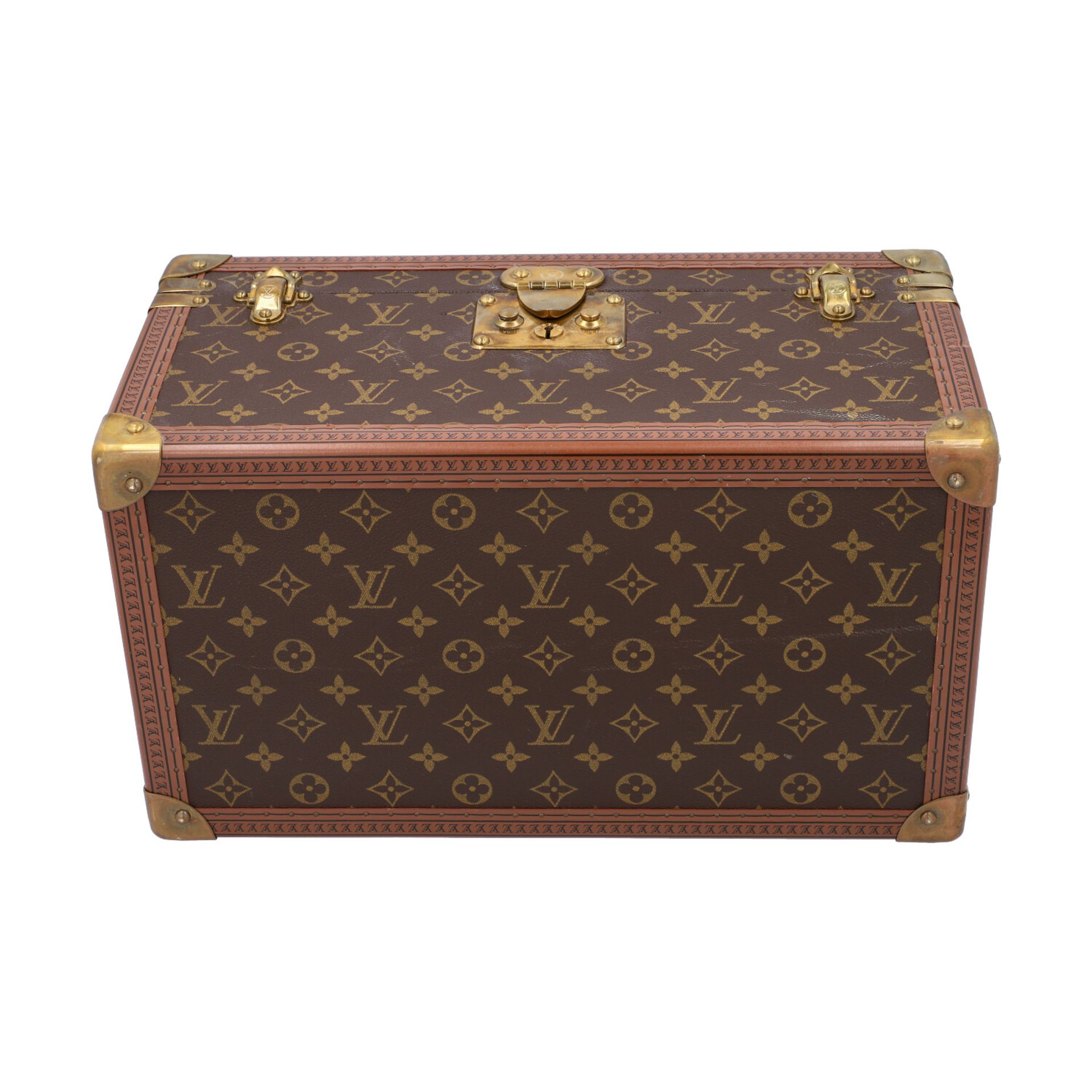 LOUIS VUITTON VINTAGE Kosmetikkoffer "BOITE BOUTEILLES GLACE". Akt. NP.: 3.700,-€.Hardcase - Bild 5 aus 6