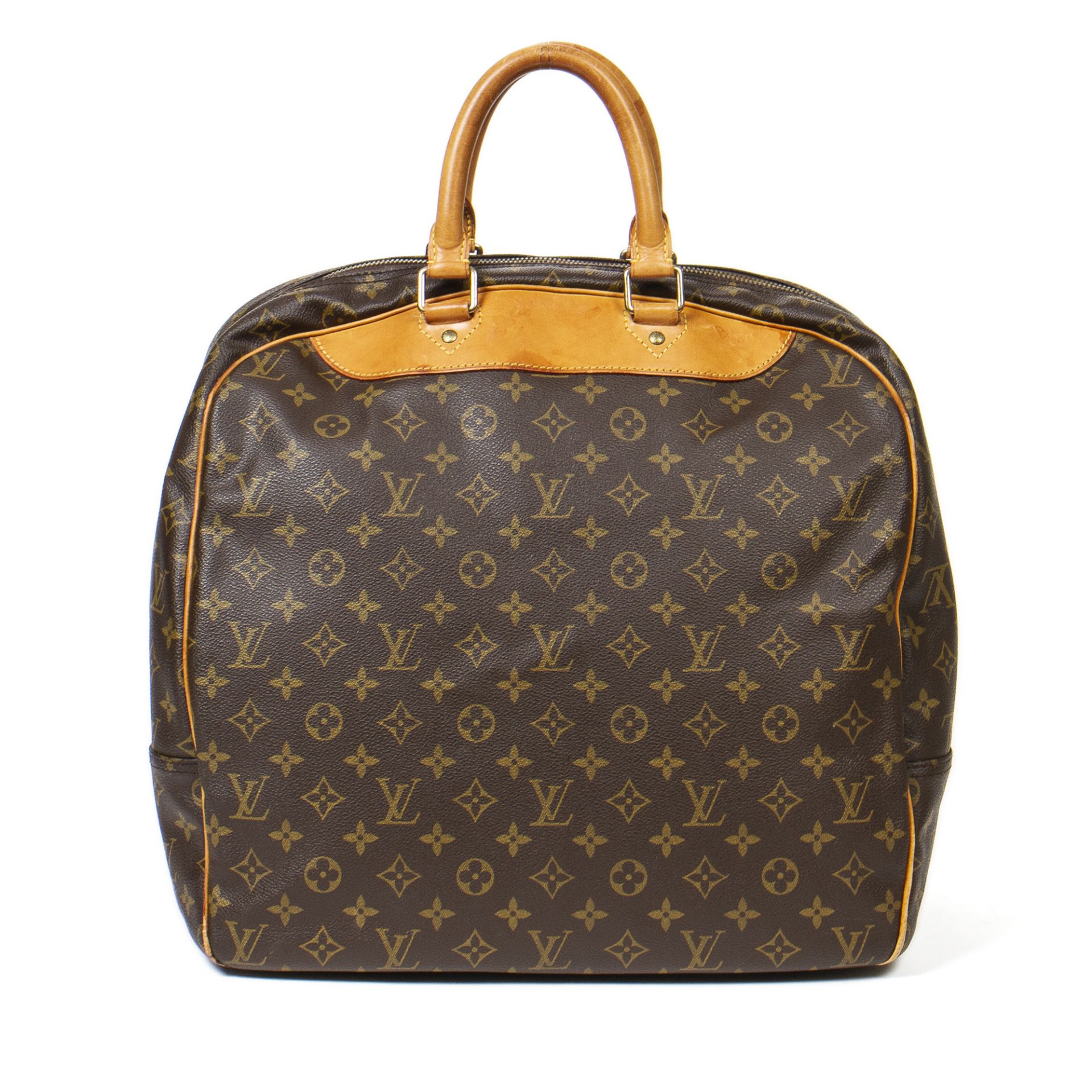 LOUIS VUITTON VINTAGE Handtasche "EVASION", Koll. 1999.Monogram Canvas Serie mit naturbelassenen - Bild 3 aus 6