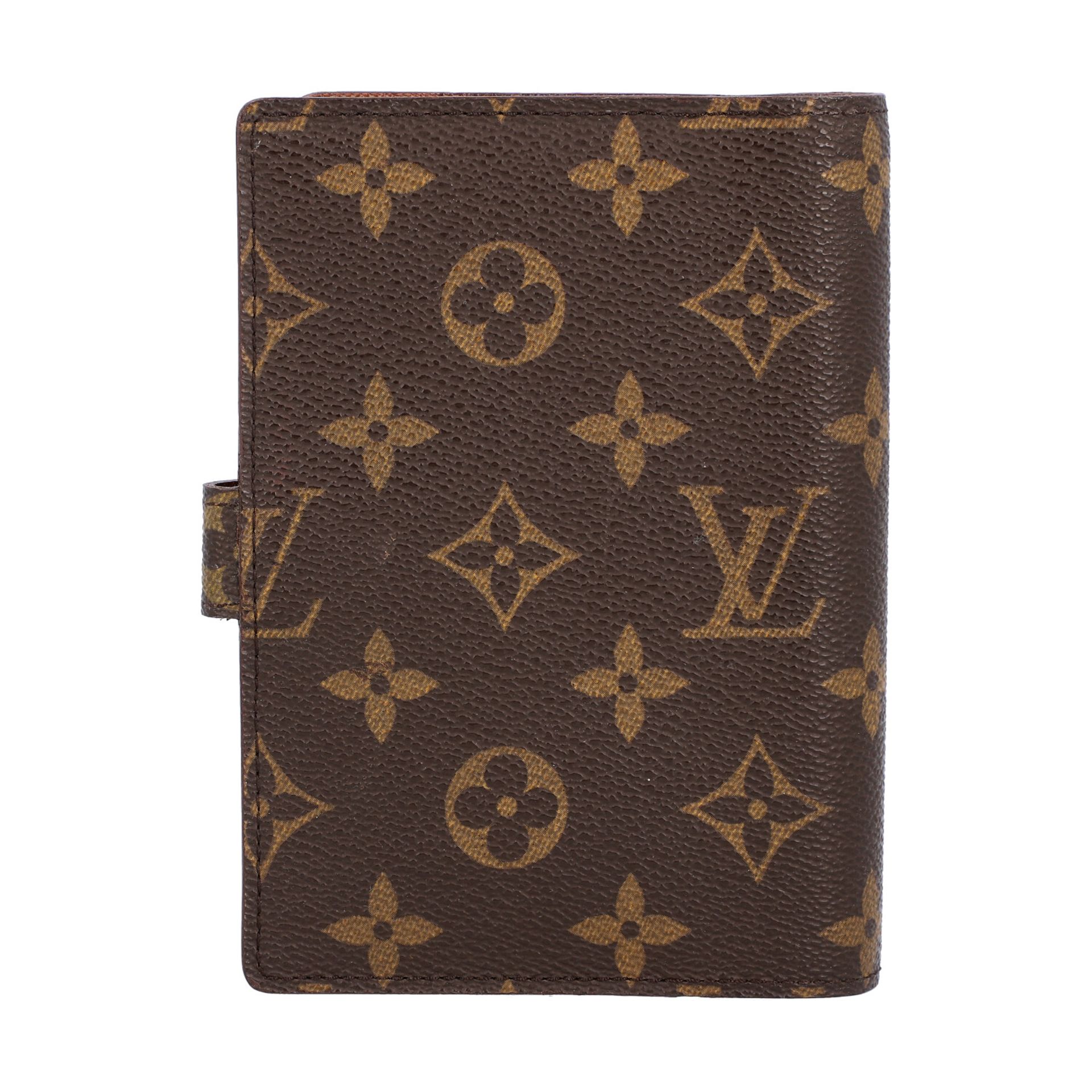 LOUIS VUITTON VINTAGE Organizer "AGENDA FONCTIONNEL PM", Koll. 1995.Akt. NP.: 255,-€.Monogram Canvas - Bild 4 aus 6