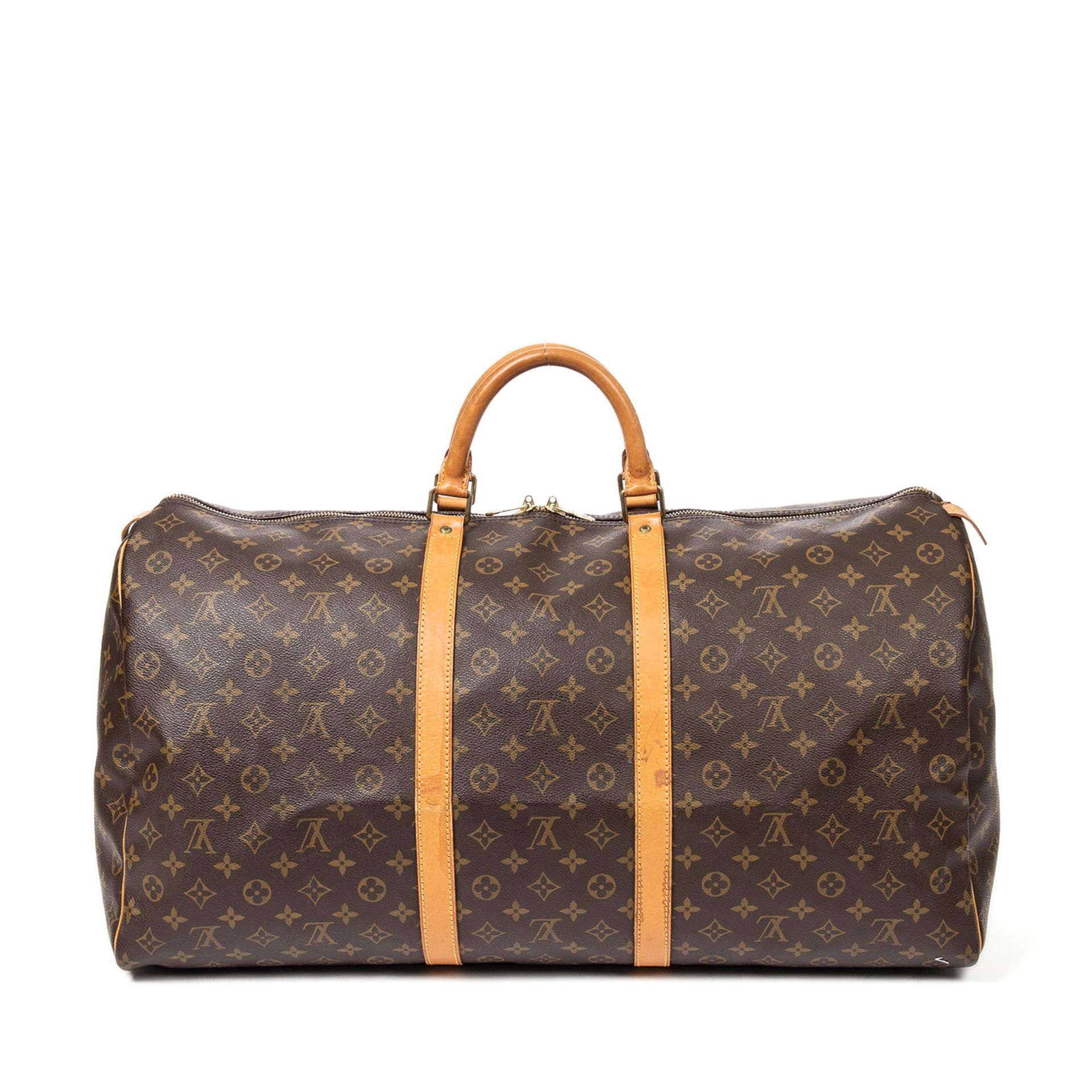 LOUIS VUITTON VINTAGE Weekender "KEEPALL 60", Koll. 1983.NP. ca.: 1.100,-€. Monogram Canvas Serie,