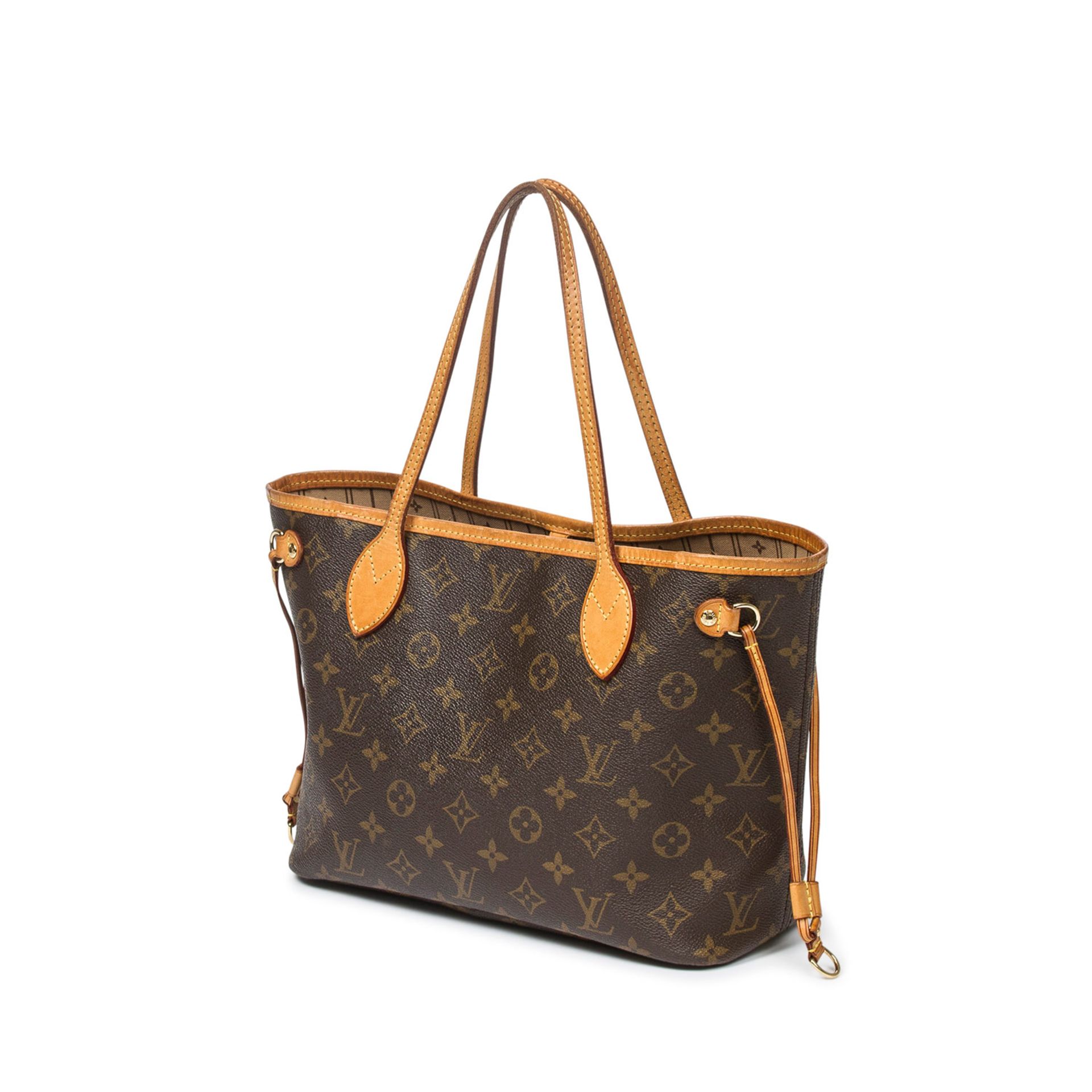 LOUIS VUITTON Shoppertasche "NEVERFULL PM", Koll. 2008.Akt. NP.: 990,-€. Monogram Canvas Serie mit - Bild 5 aus 5