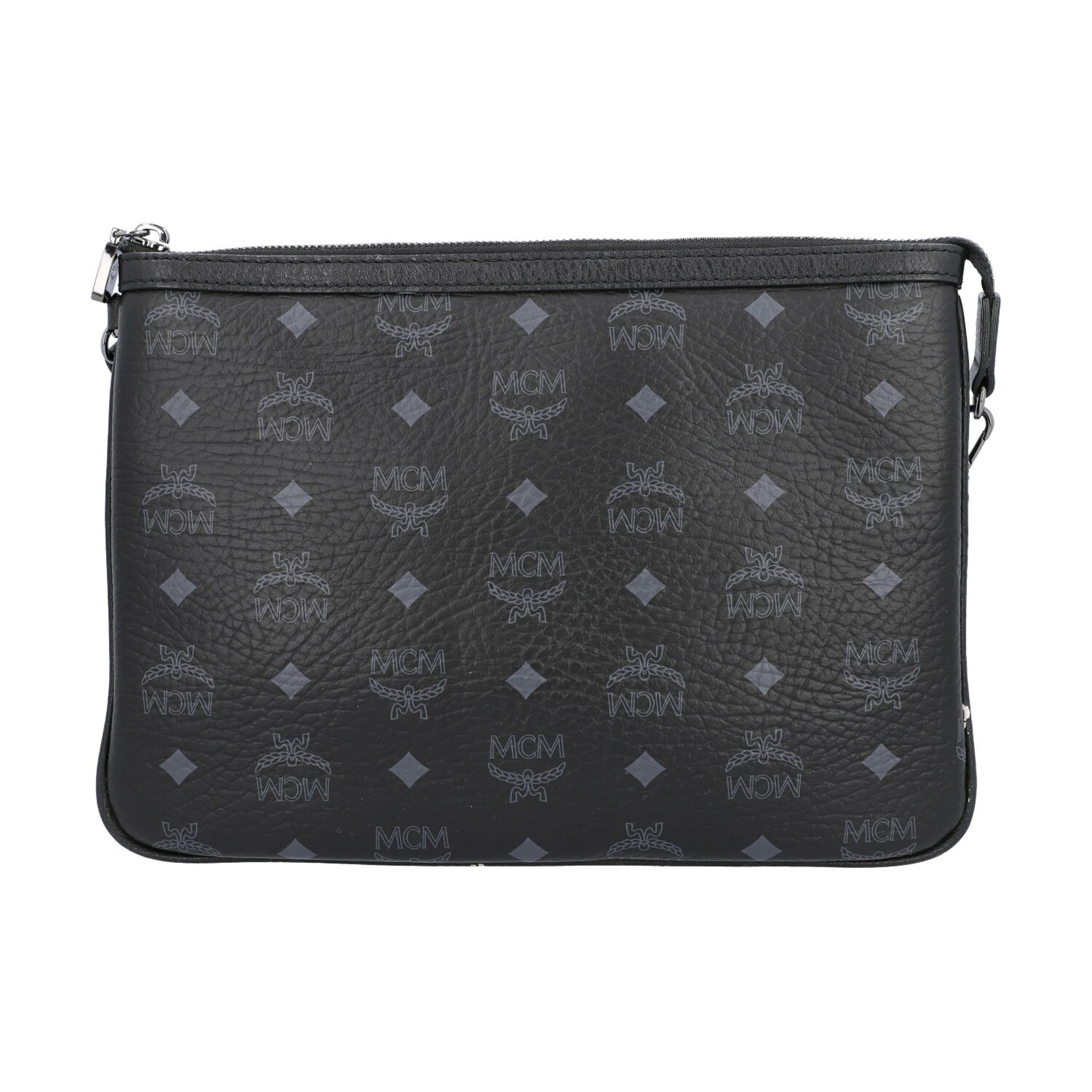 MCM Pochette, akt. NP.: 375,-€.Viseotos Serie in Schwarz mit schwarzer Hardware, Gelenkband,