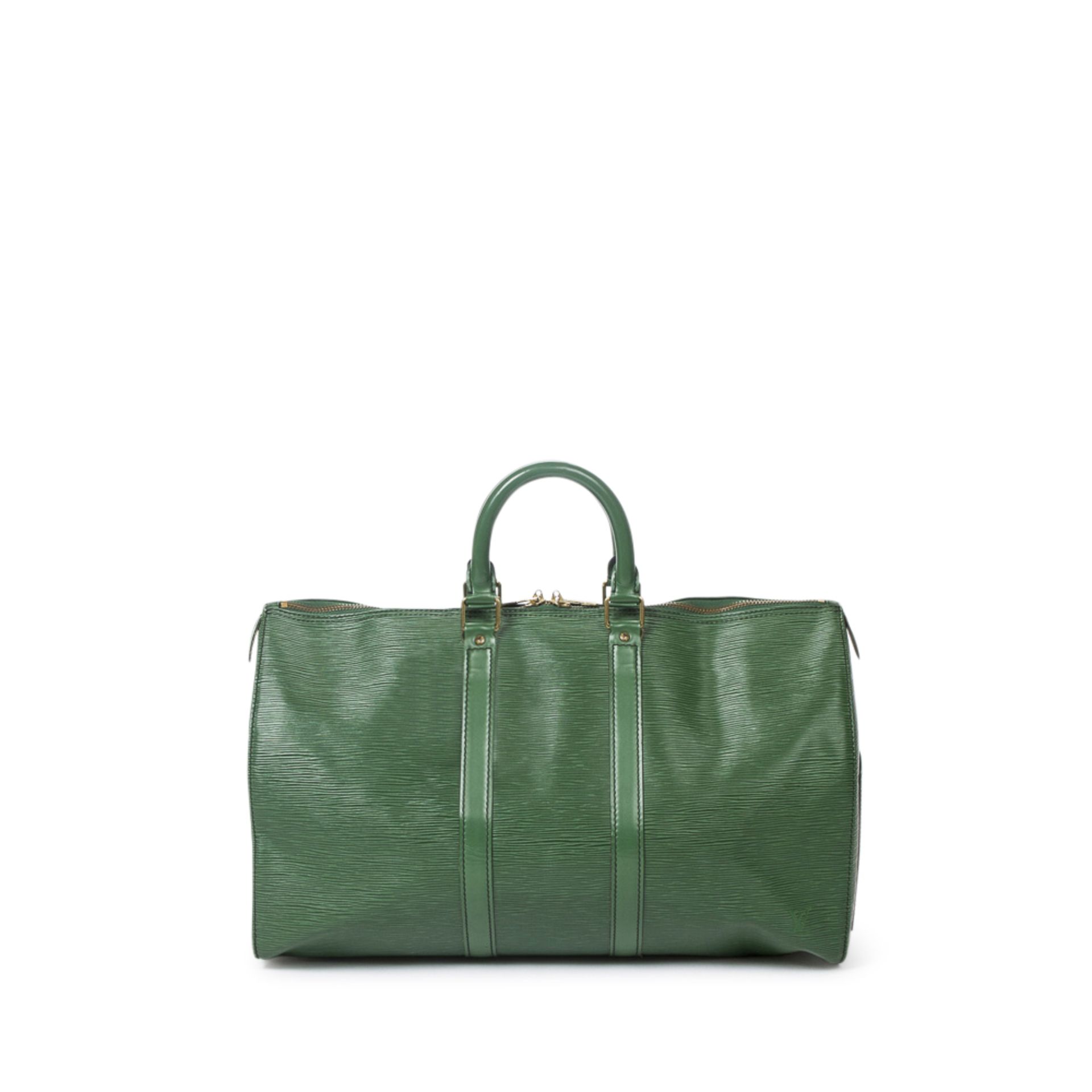 LOUIS VUITTON VINTAGE Weekender "KEEPALL 45", Koll. 1990.NP. ca.: 2.500,-€. Epi Leder Serie in