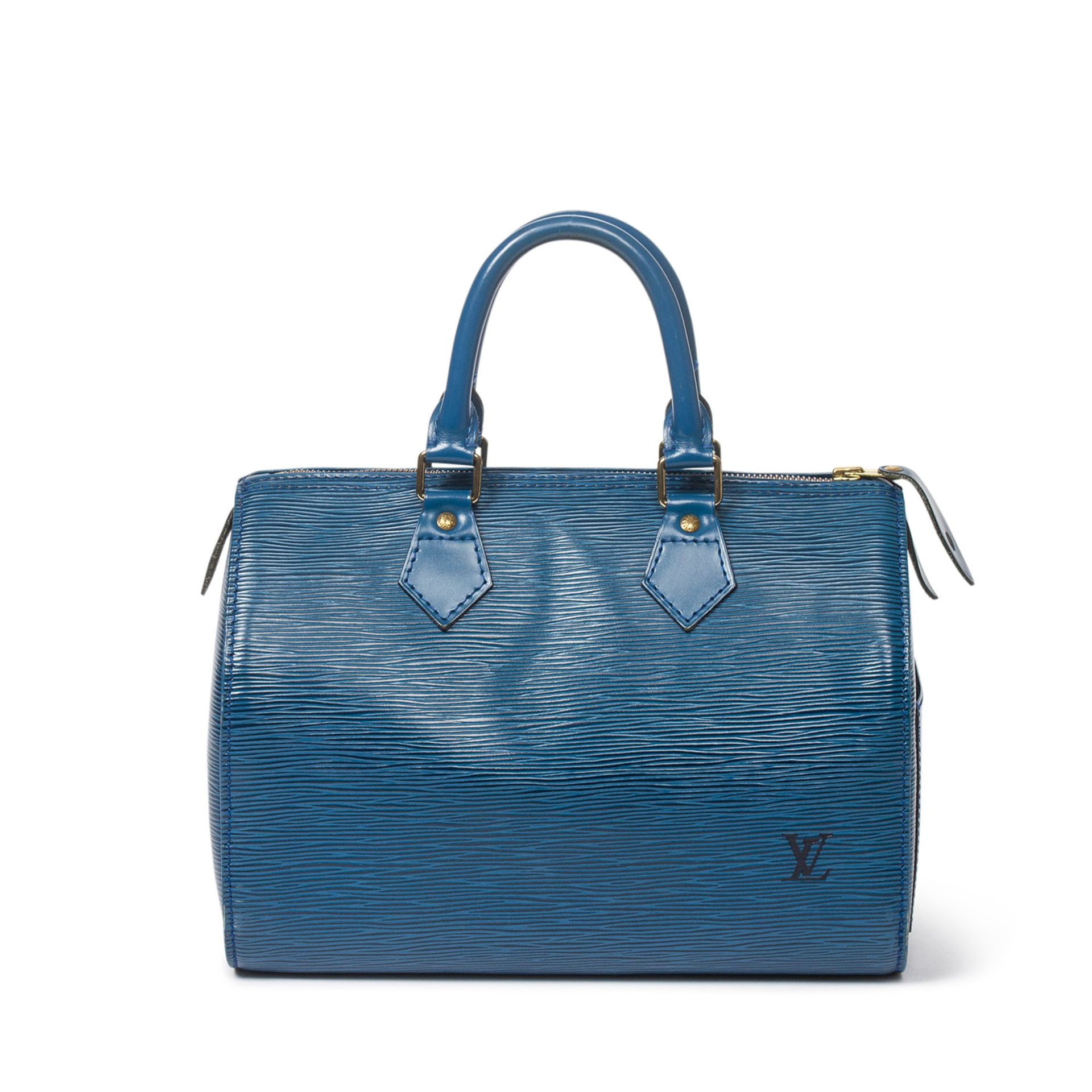 LOUIS VUITTON VINTAGE Handtasche "SPEEDY", Koll. 1994.NP. ca.: 1.500,-€. Epi Leder Serie in Blau mit