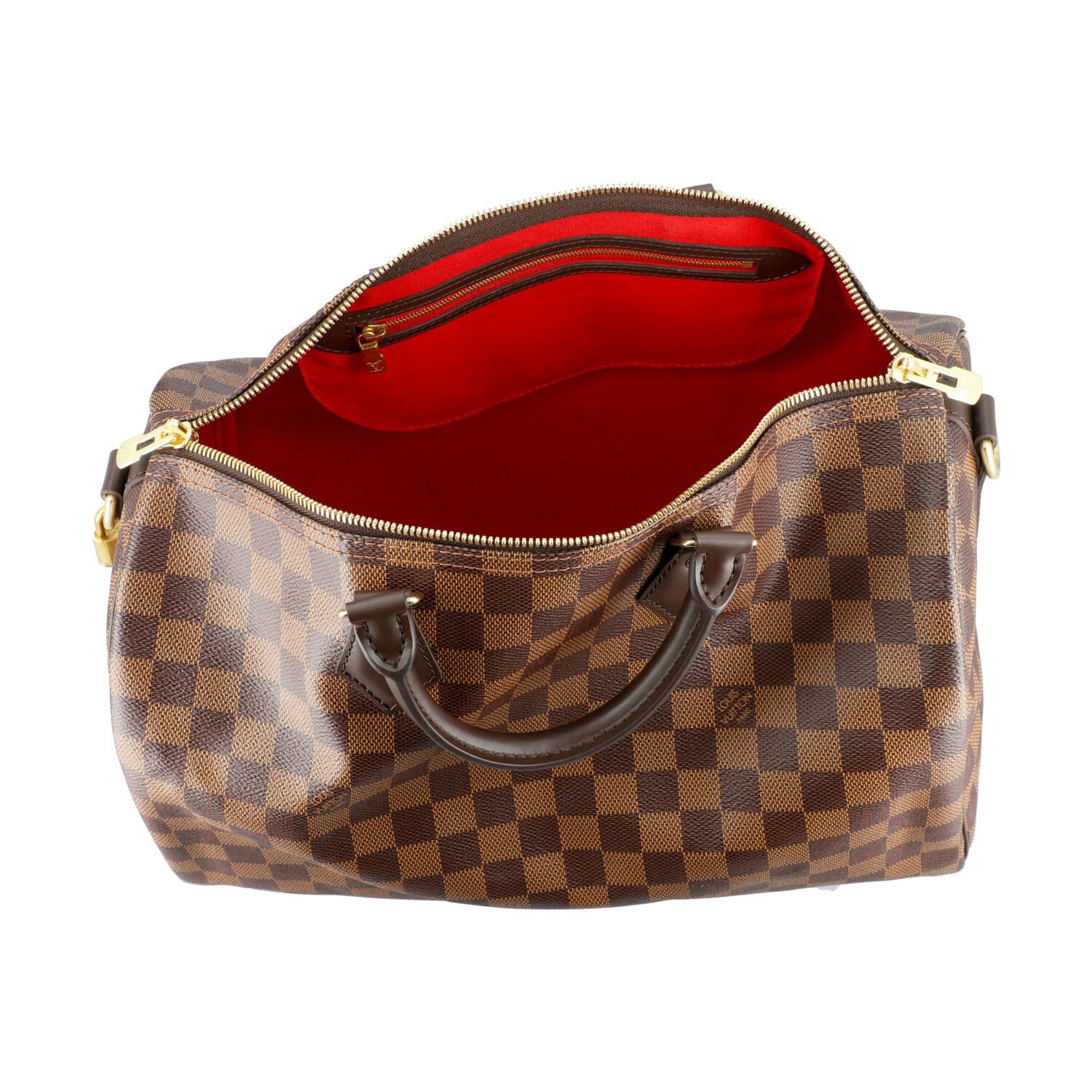 LOUIS VUITTON Henkeltasche "SPEEDY BANDOLIERE 35", Koll.: 2019, akt. NP.: 1.100,-€.<b - Bild 6 aus 8