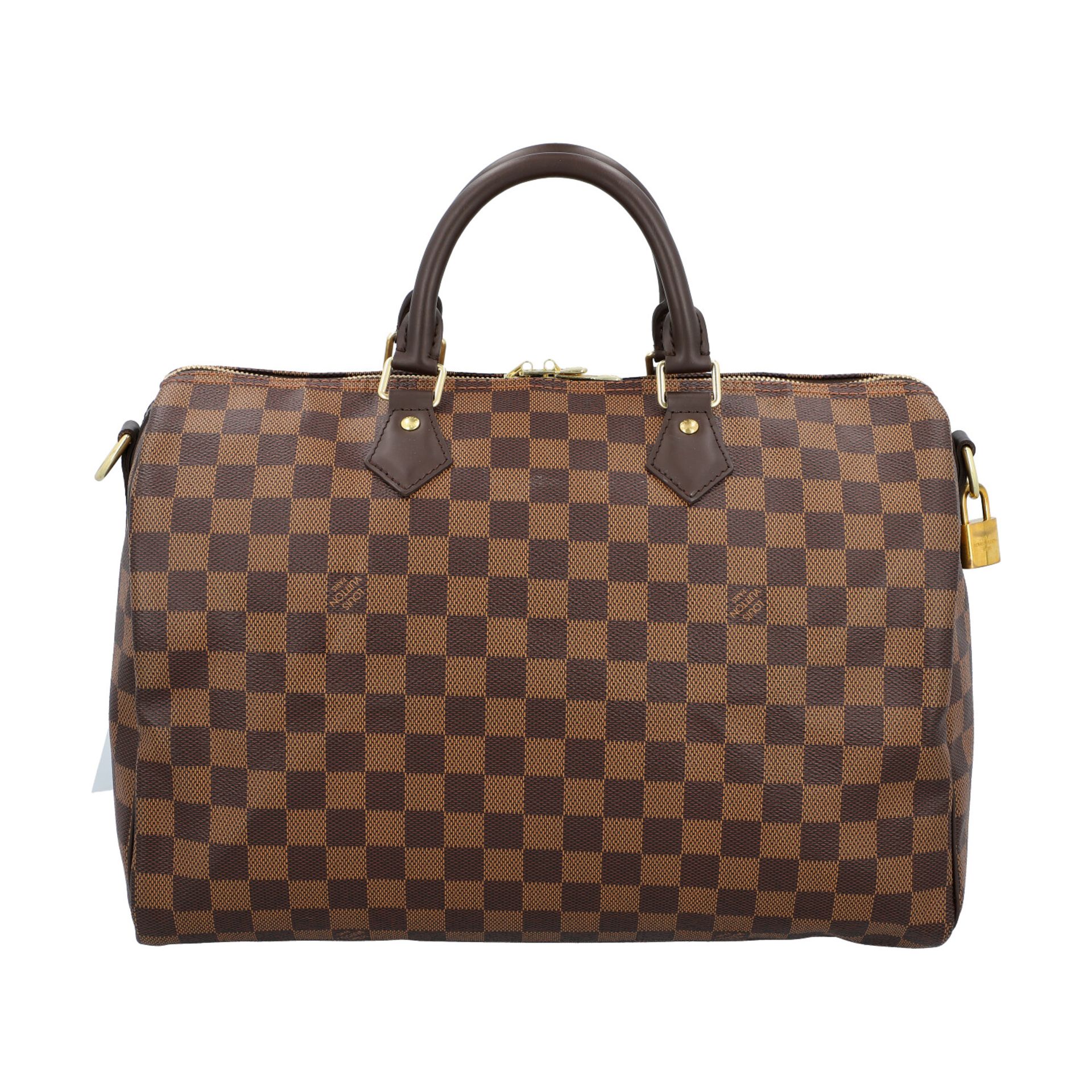 LOUIS VUITTON Henkeltasche "SPEEDY BANDOLIERE 35", Koll.: 2019, akt. NP.: 1.100,-€.<b - Bild 4 aus 8