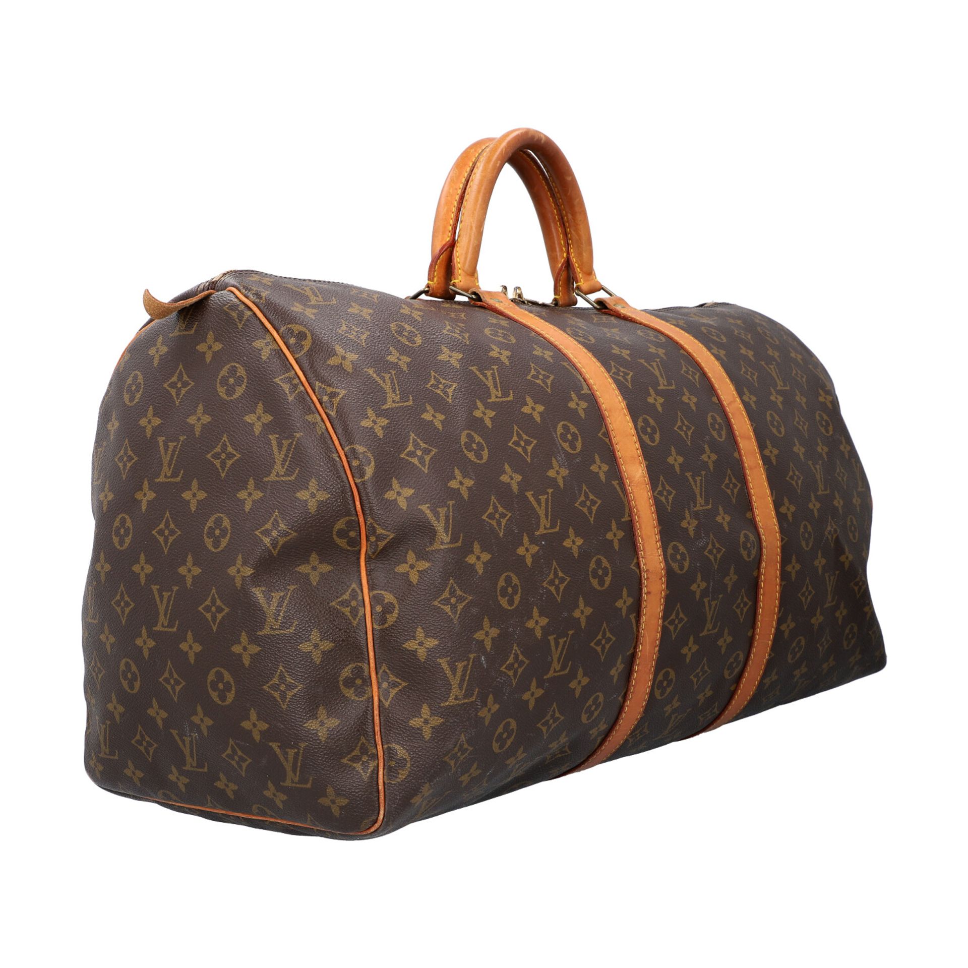 LOUIS VUITTON Weekender "KEEPALL 55", Koll.: 1990, akt. NP.: 1.140,-€.<b - Bild 2 aus 8