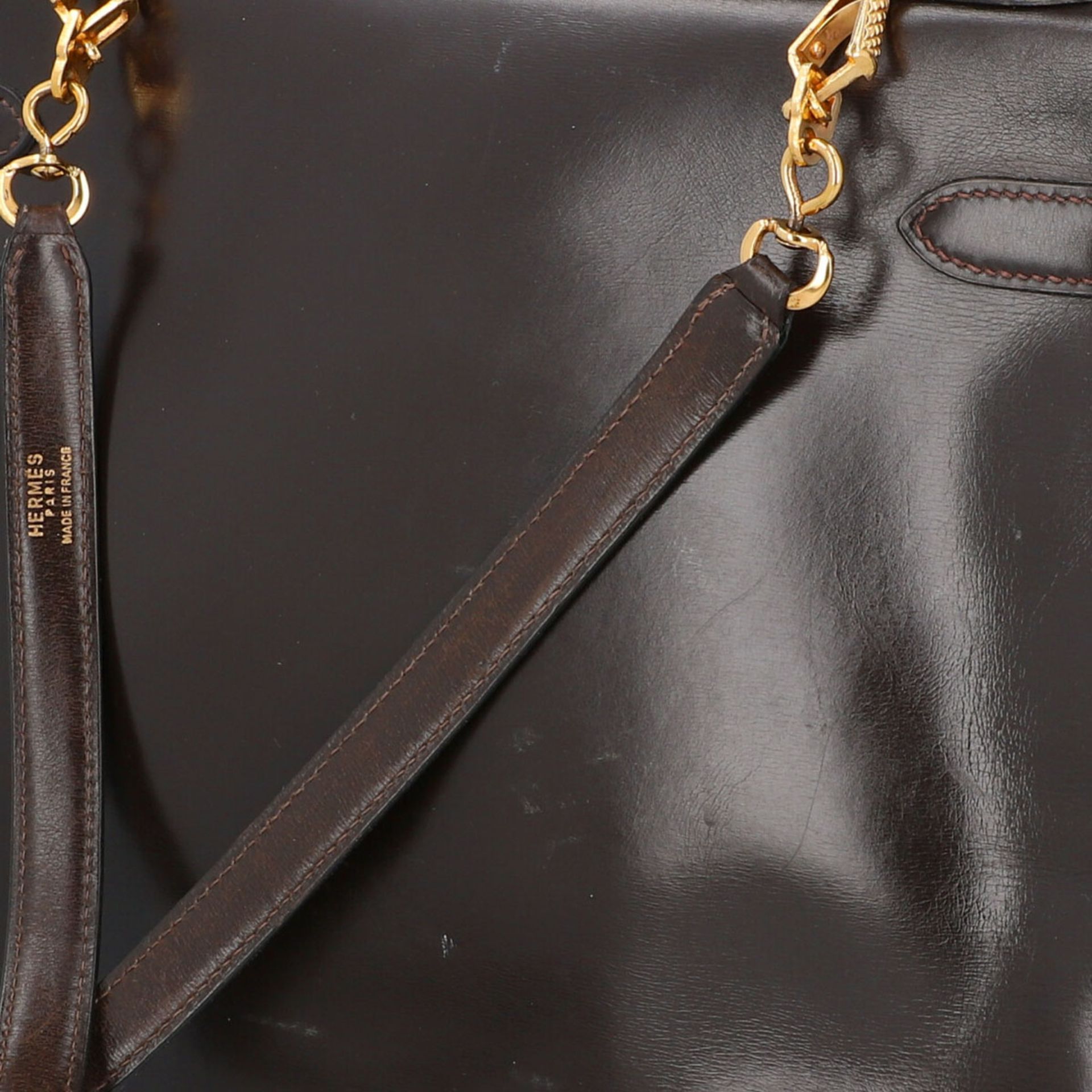 HERMÈS VINTAGE Handtasche "KELLY BAG 32".< - Bild 7 aus 8