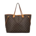 LOUIS VUITTON Shoppertasche "NEVERFULL GM", Koll. 2016.