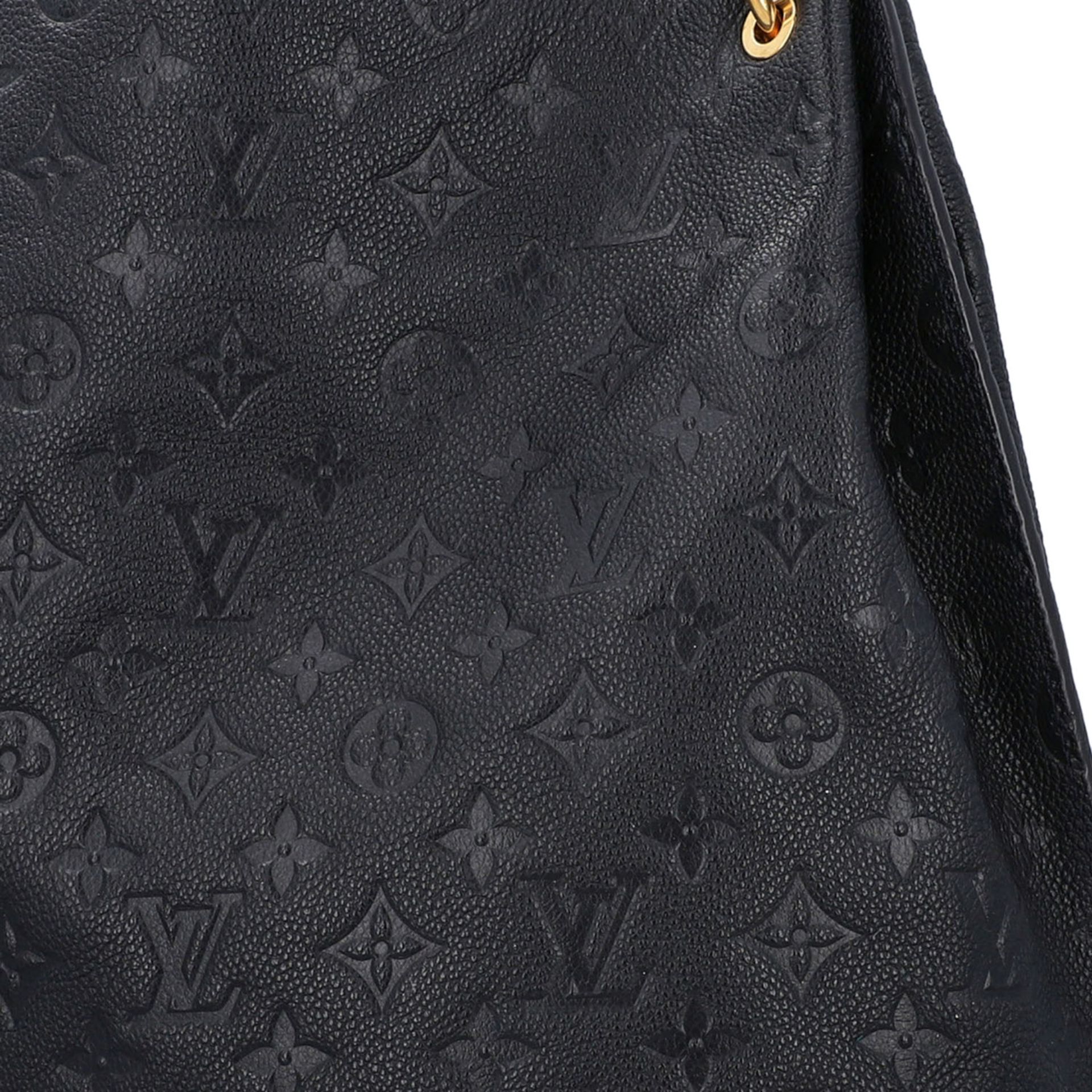 LOUIS VUITTON Umhängetasche "METIS", Koll. 2014.Monogram Empreinte Serie in Schwarz/Nachtblau. - Bild 7 aus 8