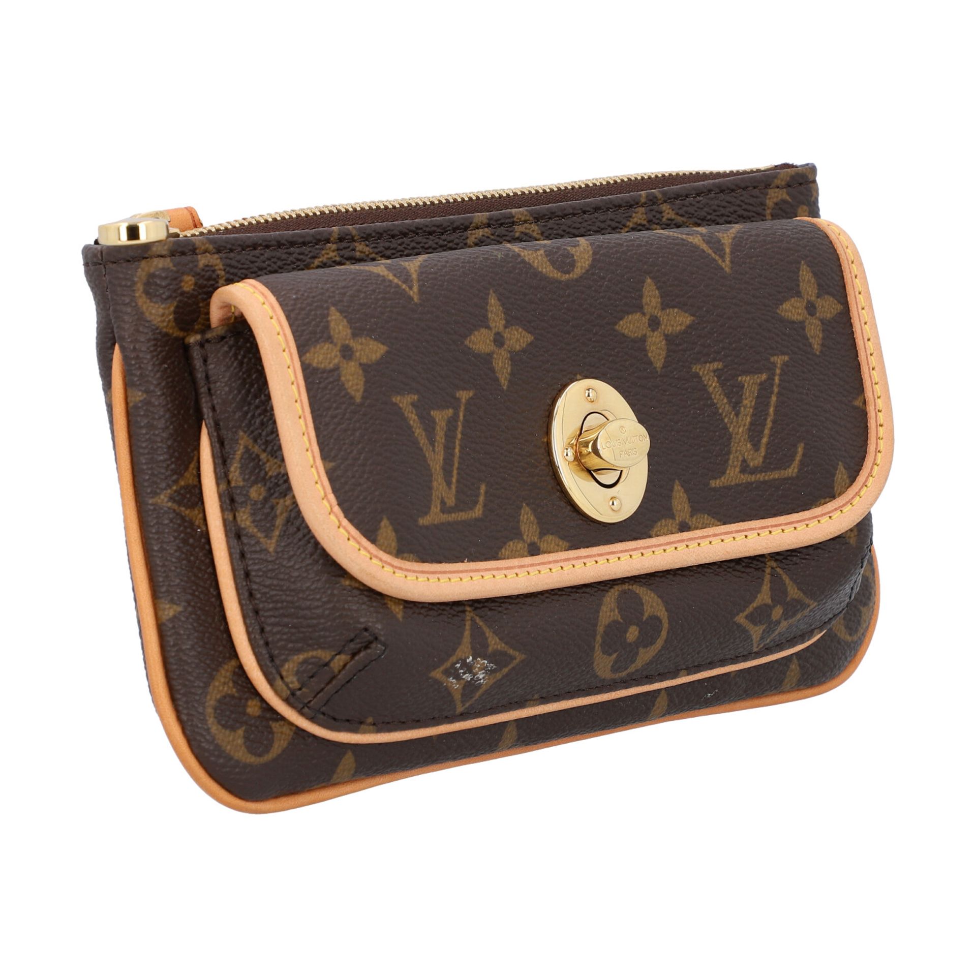 LOUIS VUITTON Pochette "TIKAL", Koll. 2006.Monogram Canvas Serie mit goldfarbener Hardware und - Bild 2 aus 4