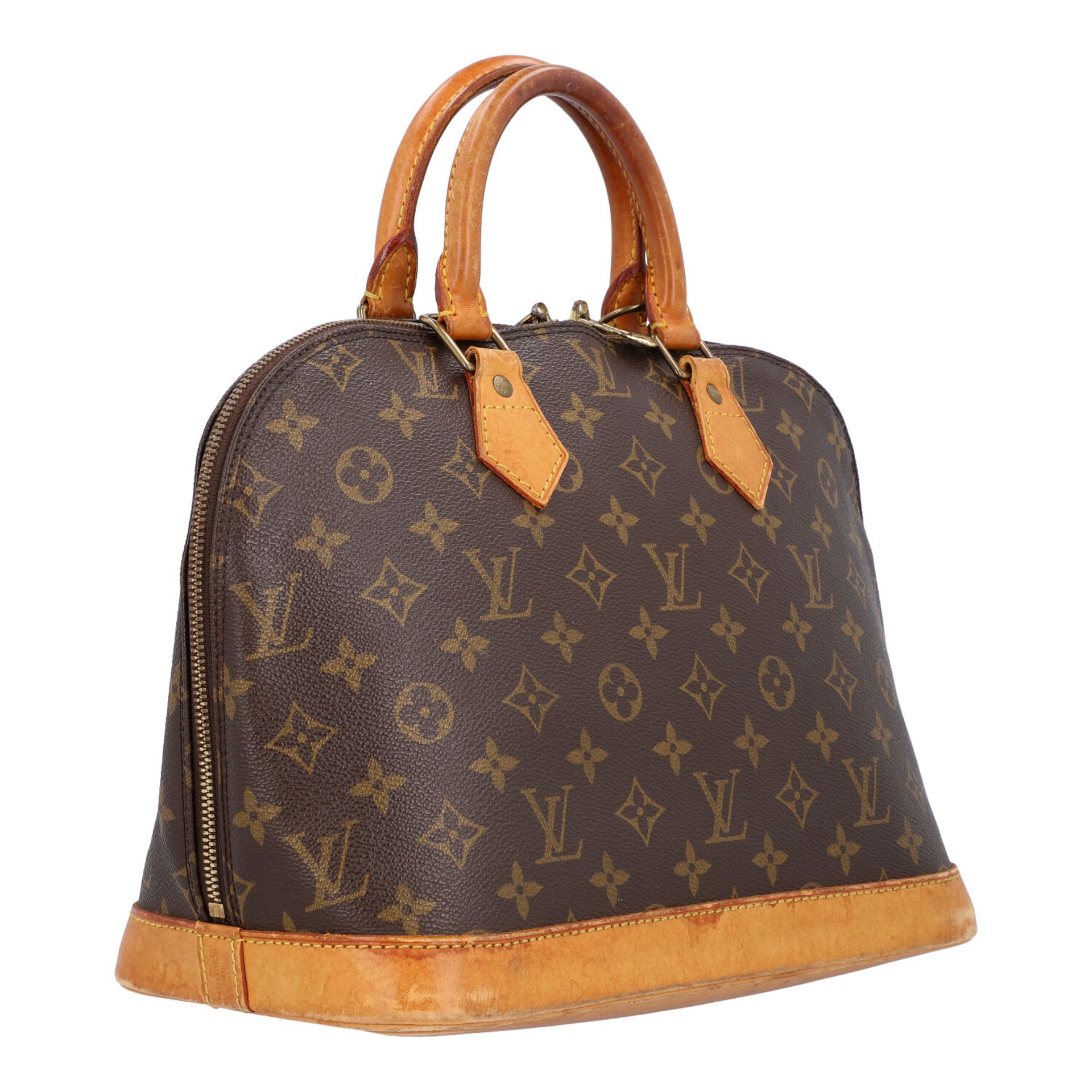 LOUIS VUITTON VINTAGE Handtasche "ALMA PM", Koll. 1996.Akt. NP.: 1.150,-€. Monogram Canvas Serie, - Bild 2 aus 6