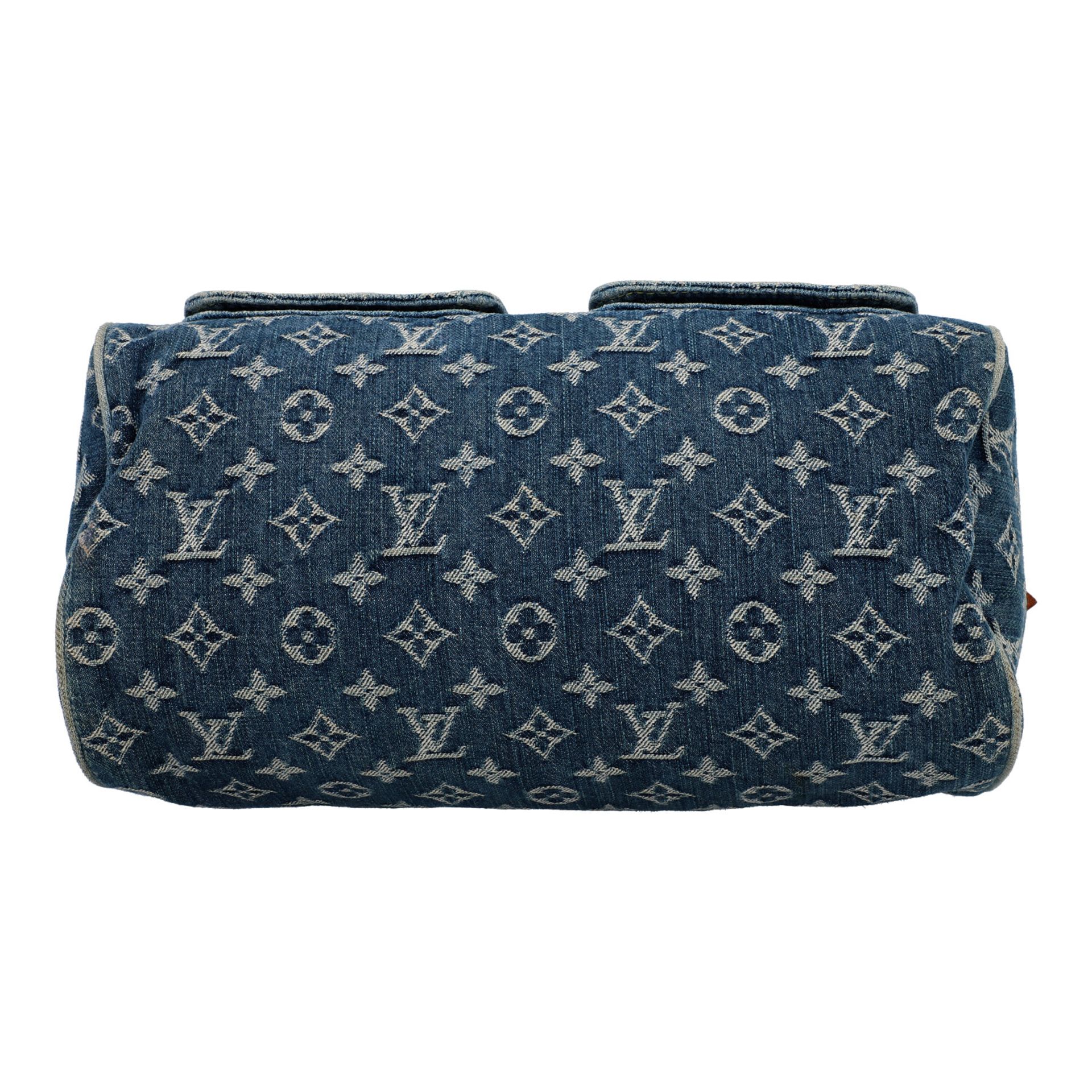 LOUIS VUITTON Handtasche "DENIM NEO SPEEDY", Koll. 2005.Monogram Denim Serie mit naturbelassenen - Bild 5 aus 8