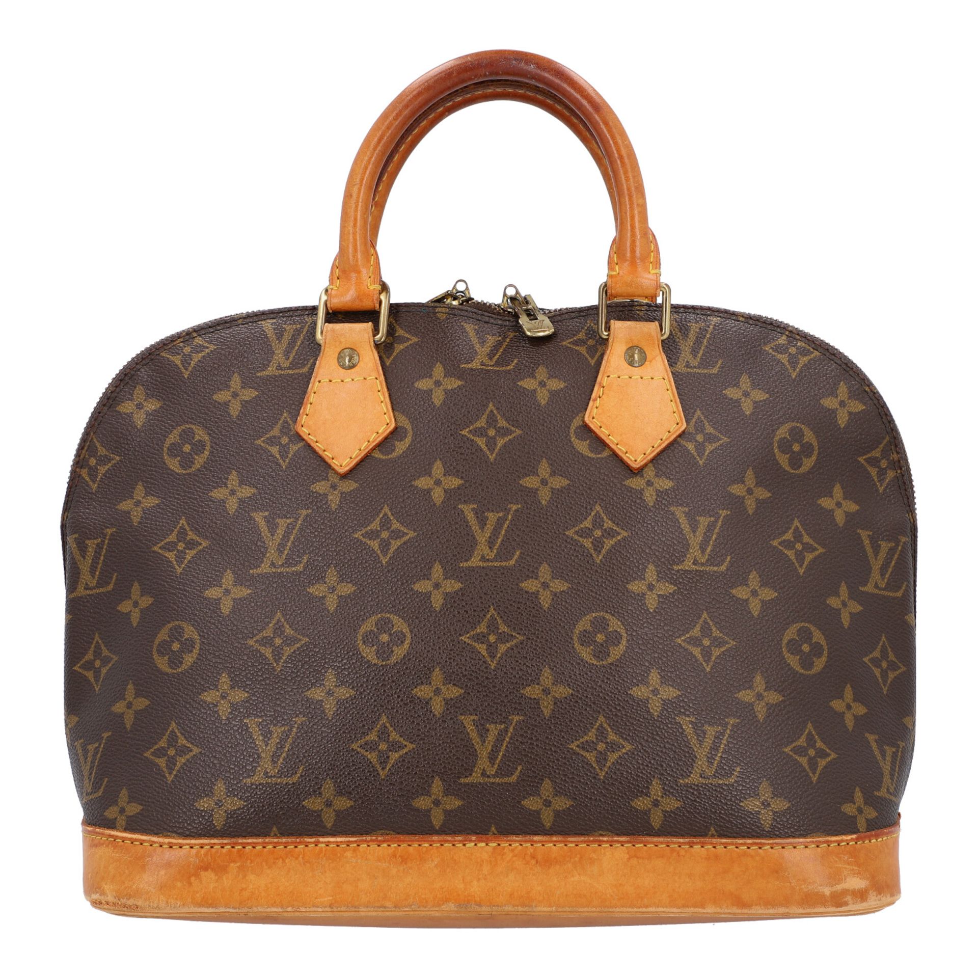 LOUIS VUITTON VINTAGE Handtasche "ALMA PM", Koll. 1996.Akt. NP.: 1.150,-€. Monogram Canvas Serie, - Bild 4 aus 6