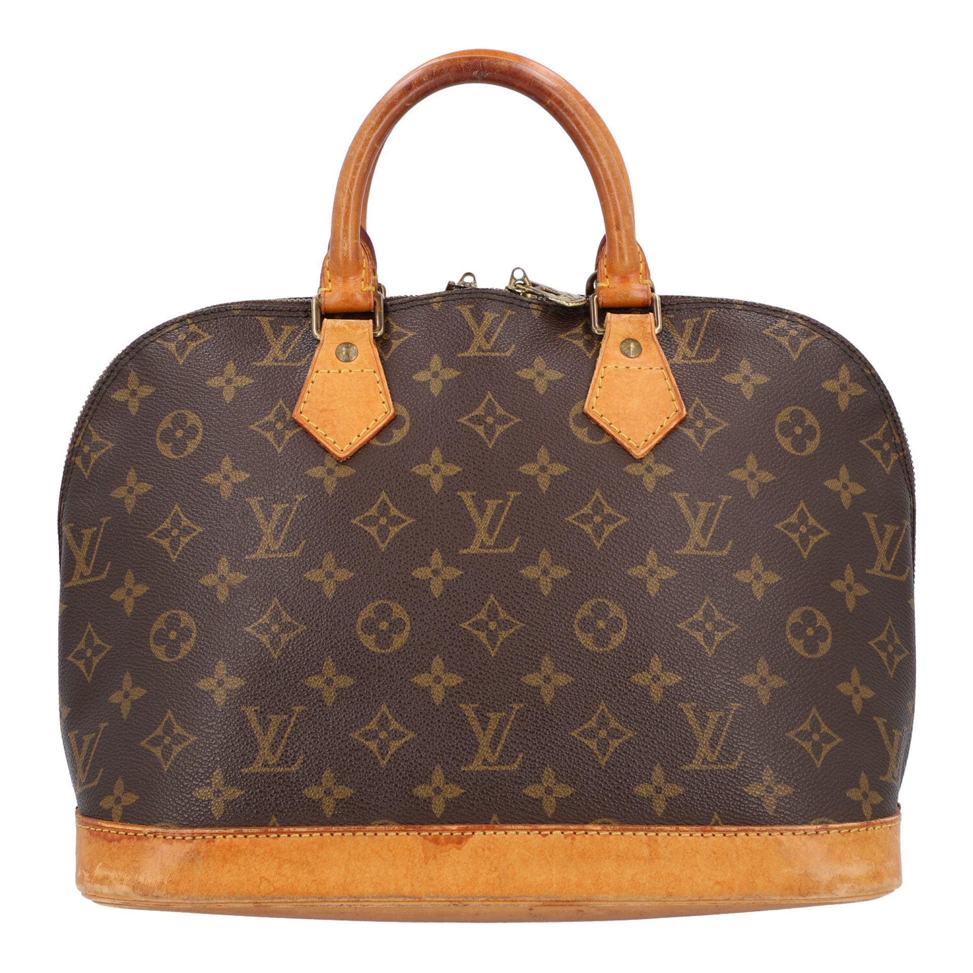 LOUIS VUITTON VINTAGE Handtasche "ALMA PM", Koll. 1996.Akt. NP.: 1.150,-€. Monogram Canvas Serie,