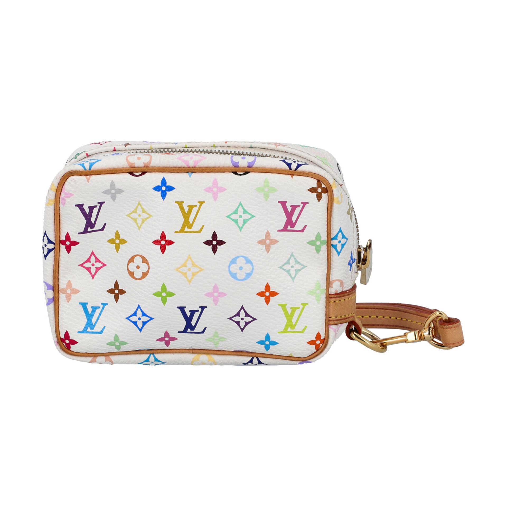 LOUIS VUITTON Pochette "TROUSSE WAPITY", Koll.: 2007, NP.: ca. 400,-€.Multicolor Monogram Canvas auf