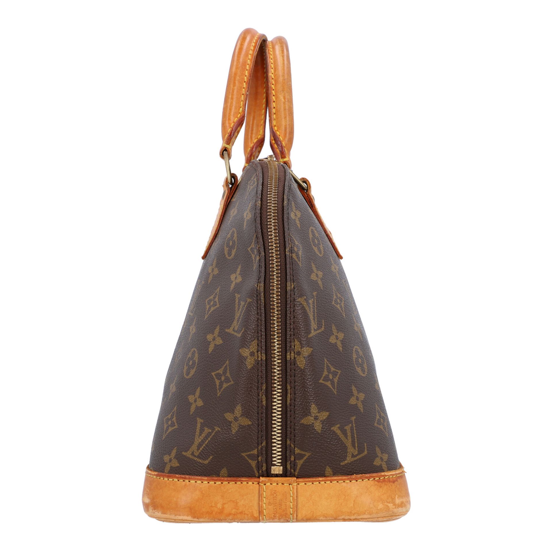 LOUIS VUITTON VINTAGE Handtasche "ALMA PM", Koll. 1996.Akt. NP.: 1.150,-€. Monogram Canvas Serie, - Bild 3 aus 6