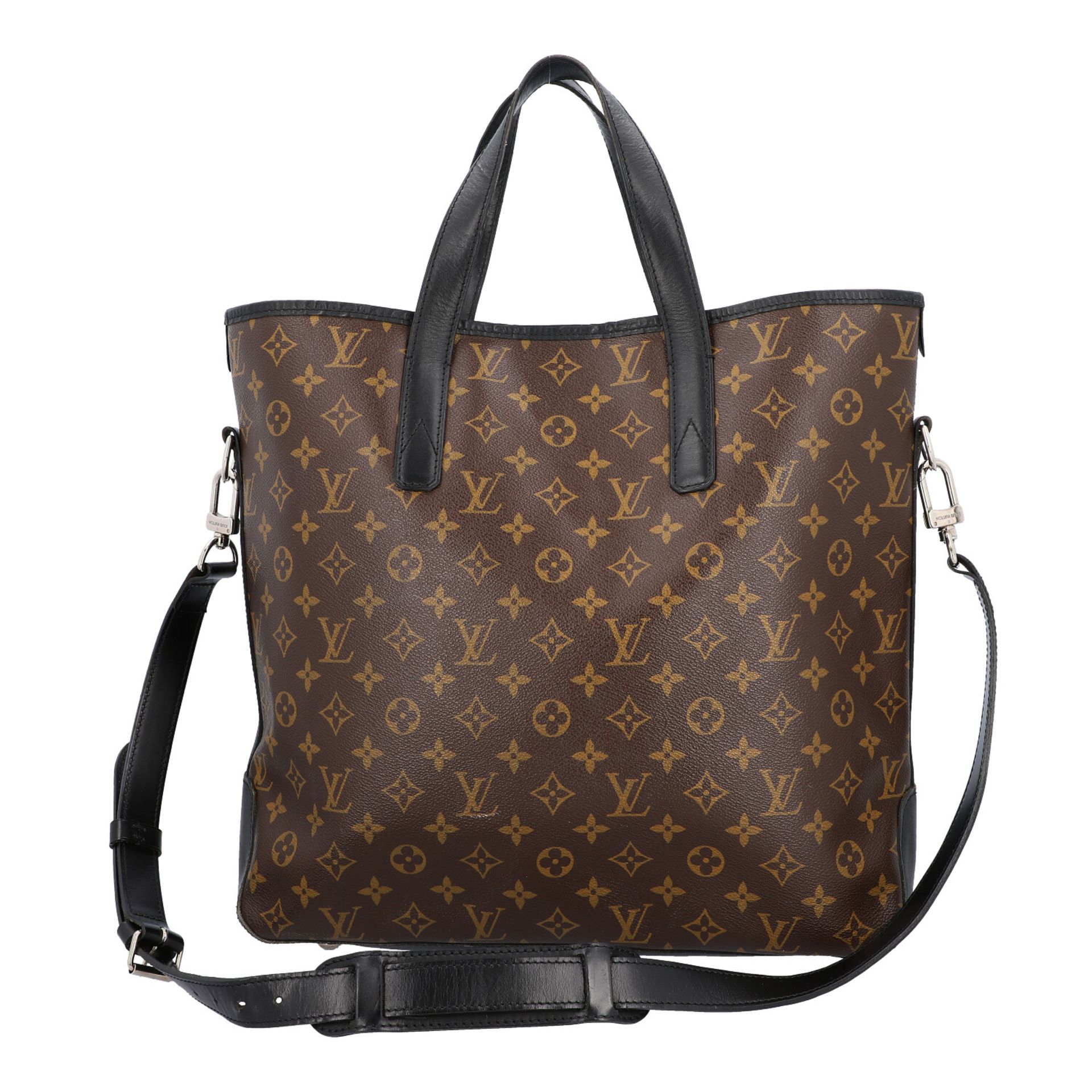 LOUIS VUITTON Business-Tasche "MACASSAR DAVIS", Koll.: 2010.Monogram Canvas Serie mit schwarzen - Bild 4 aus 8