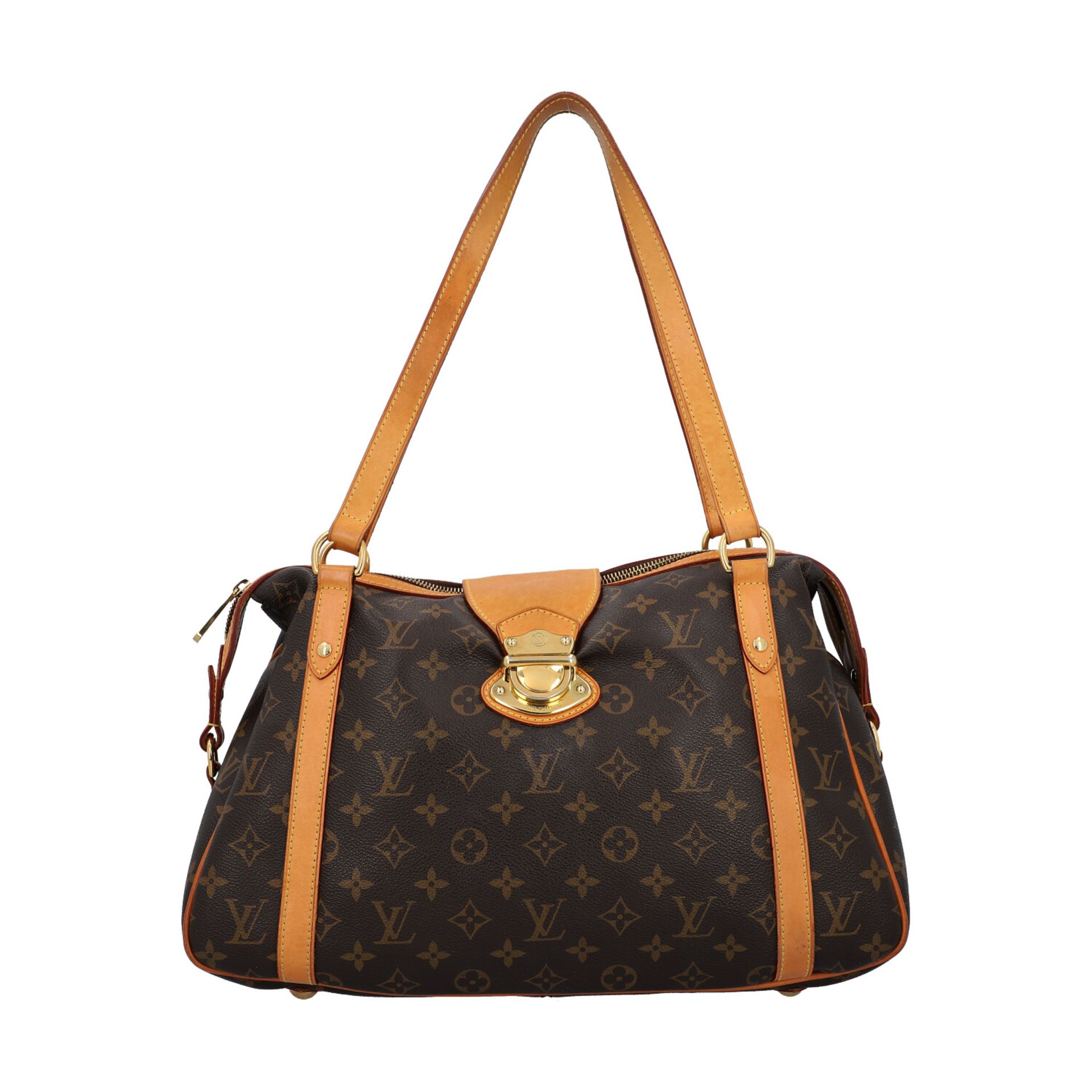 LOUIS VUITTON Schultertasche "STRESA PM MONOGRAM", Koll. 2010.Letzter LP.: 905,-€. Monogram Canvas