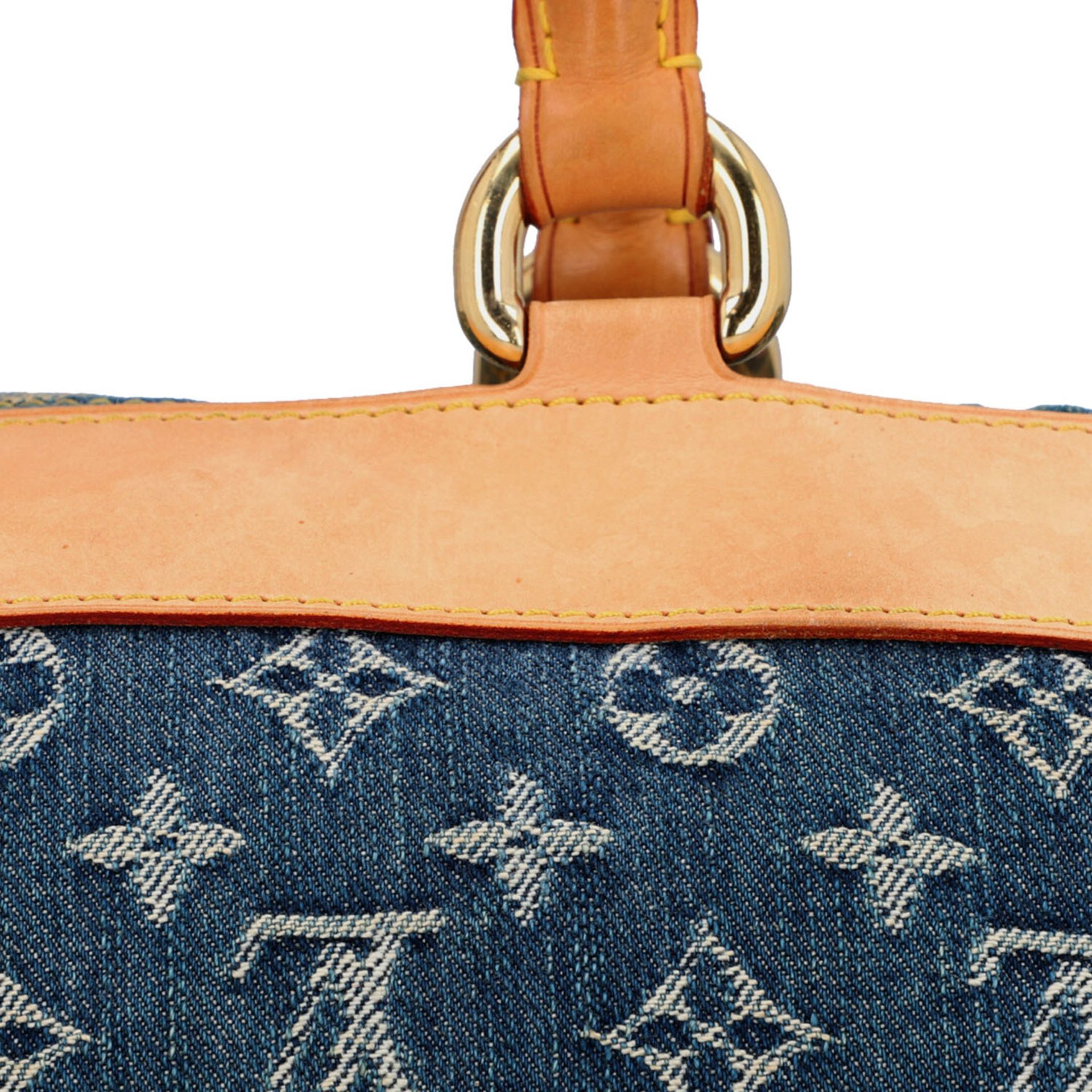 LOUIS VUITTON Handtasche "DENIM NEO SPEEDY", Koll. 2005.Monogram Denim Serie mit naturbelassenen - Bild 7 aus 8