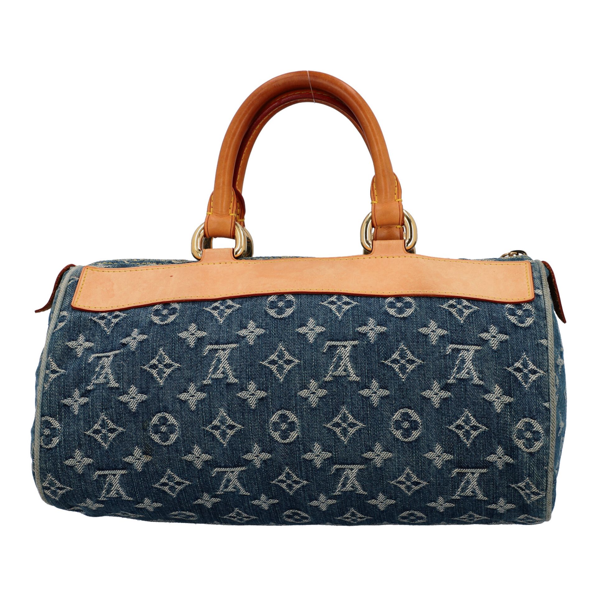 LOUIS VUITTON Handtasche "DENIM NEO SPEEDY", Koll. 2005.Monogram Denim Serie mit naturbelassenen - Bild 4 aus 8