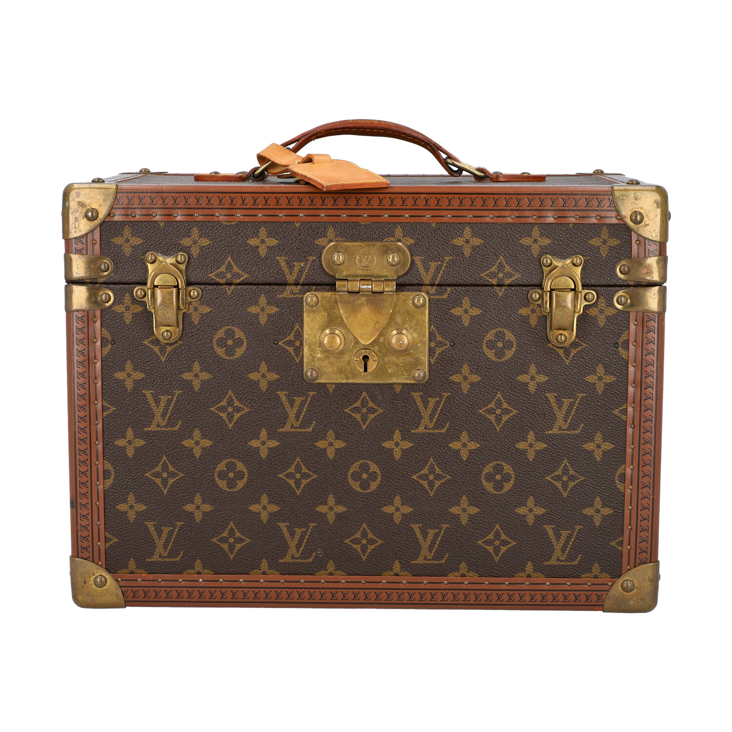 LOUIS VUITTON VINTAGE Kosmetikkoffer "BOITE PHARMACIE". Akt. NP.: 6.200,-€.