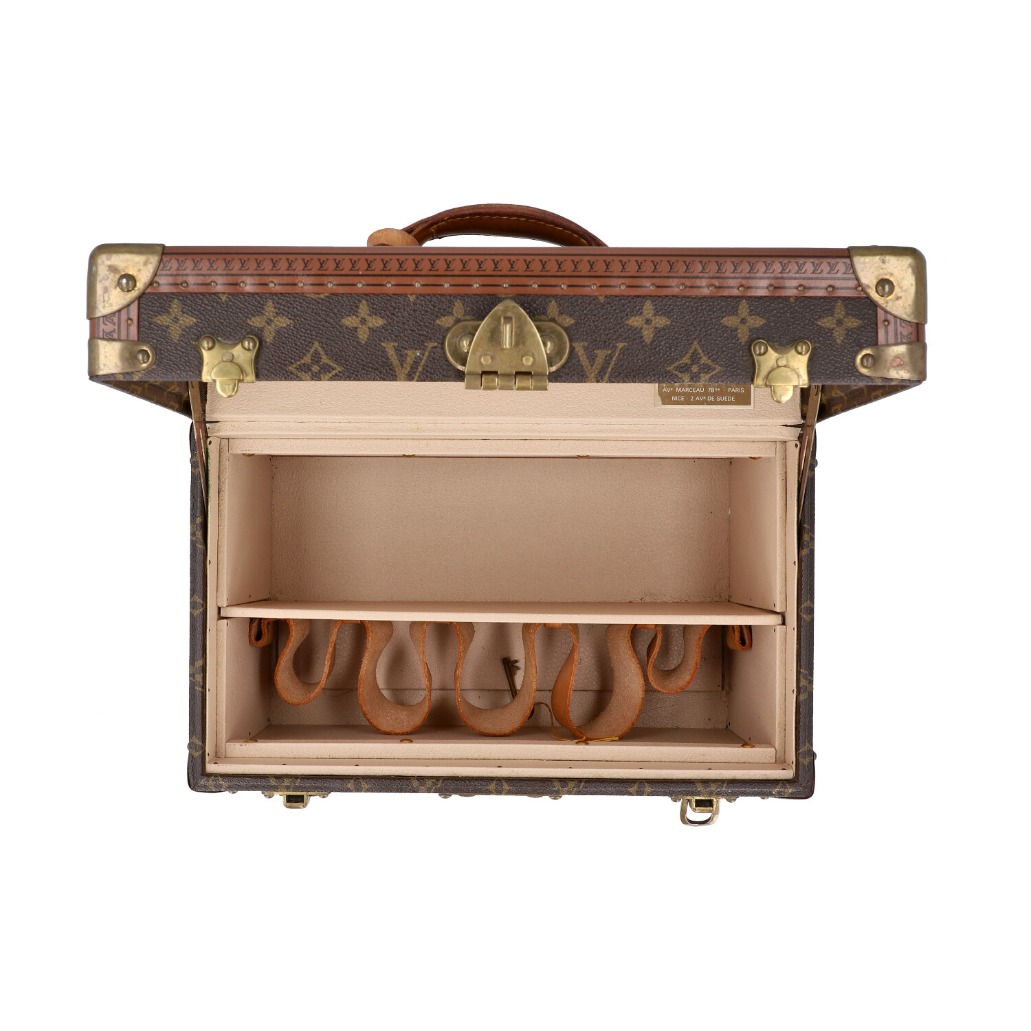 LOUIS VUITTON VINTAGE Kosmetikkoffer "BOITE PHARMACIE". Akt. NP.: 6.200,-€. - Image 7 of 7