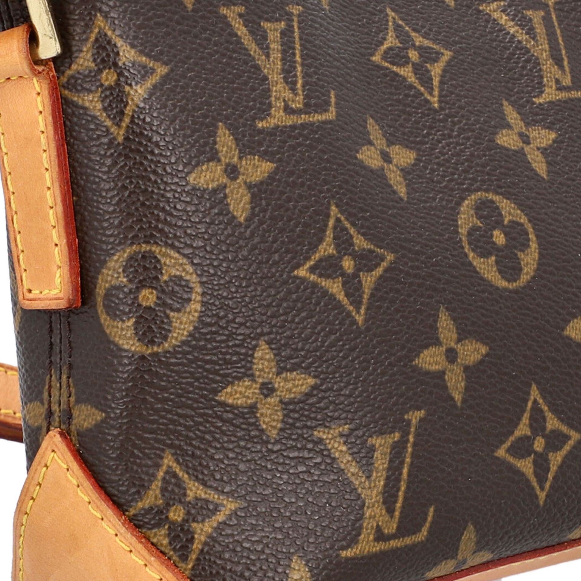 LOUIS VUITTON Umhängetasche "TROTTEUR", Koll. 2003.Monogram Canvas Serie mit naturbelassenem - Bild 8 aus 8