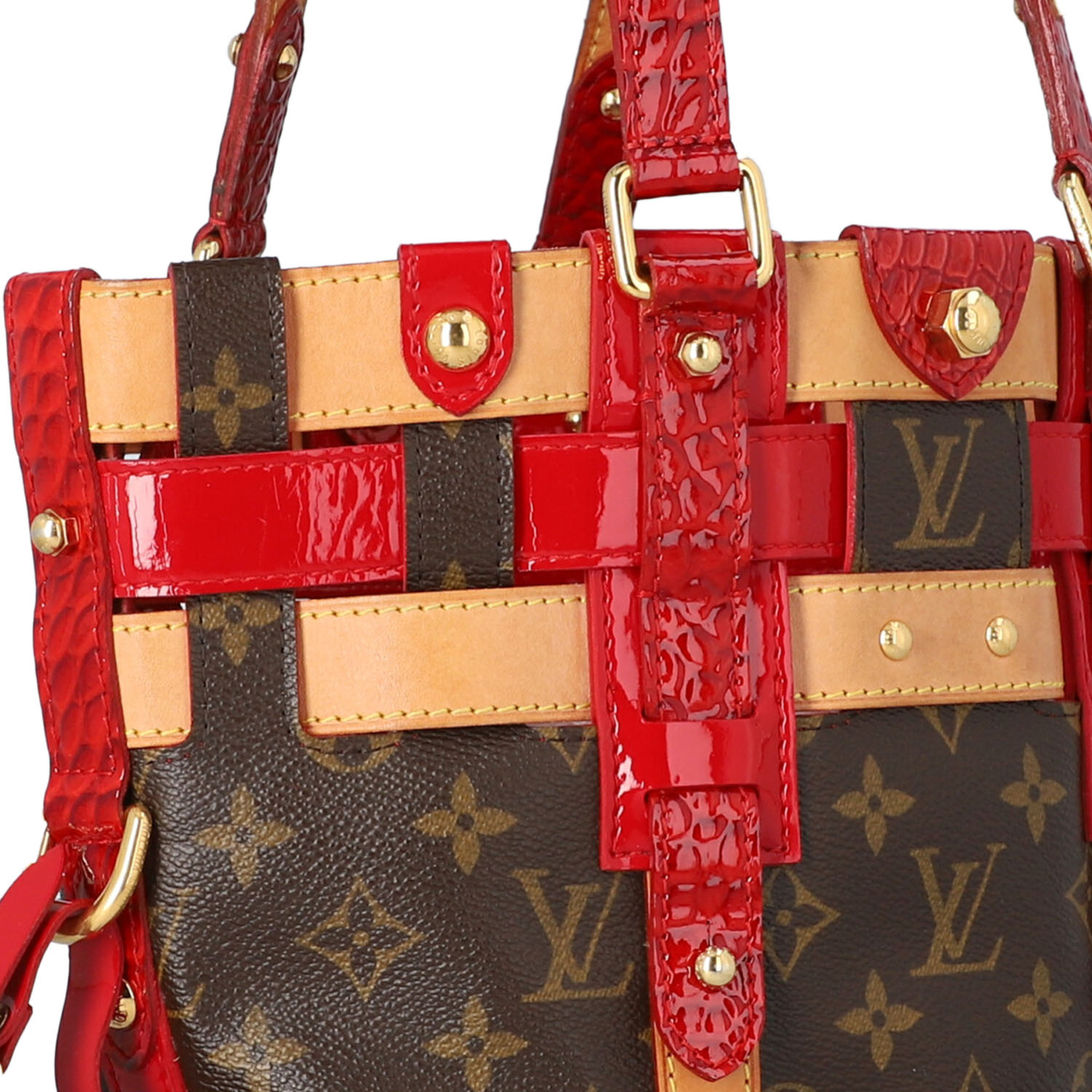 LOUIS VUITTON Beuteltasche "NEO BUCKET", Koll. 2007.Monogram Rubis Serie. Materialmix aus Monogram - Image 8 of 8