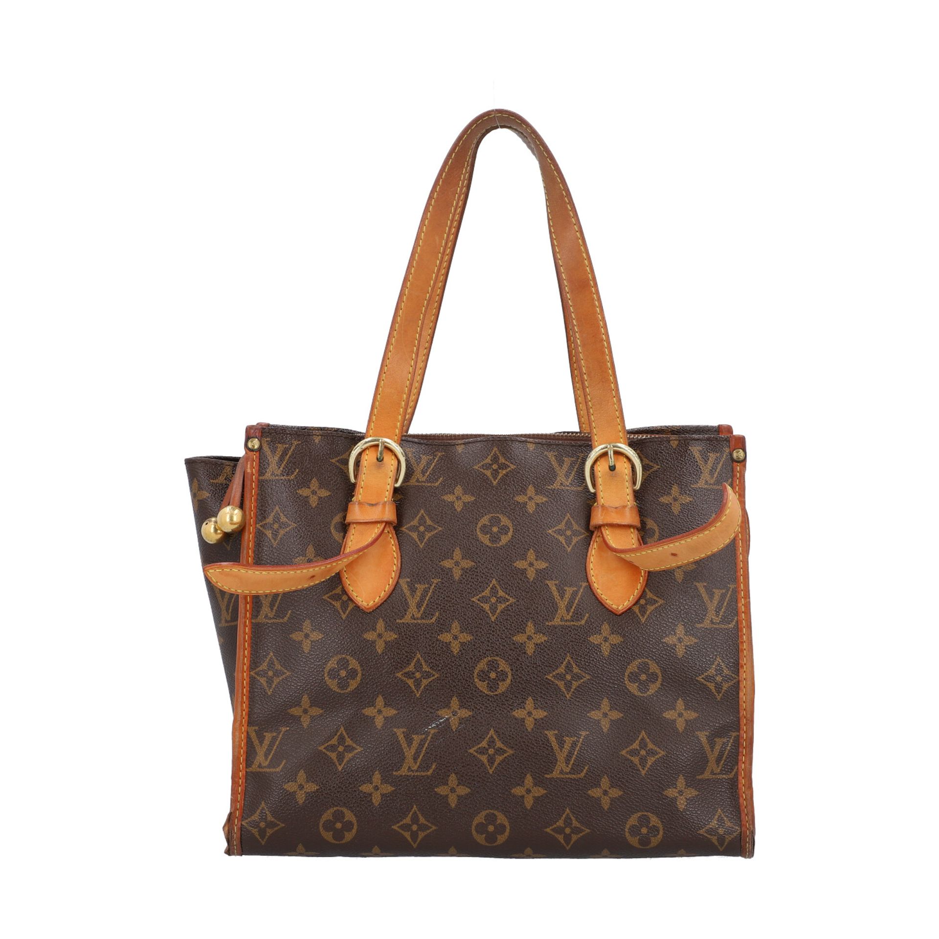 LOUIS VUITTON Handtasche "POPINCOURT", Koll. 2006.Monogram Canvas Serie mit naturbelassenem