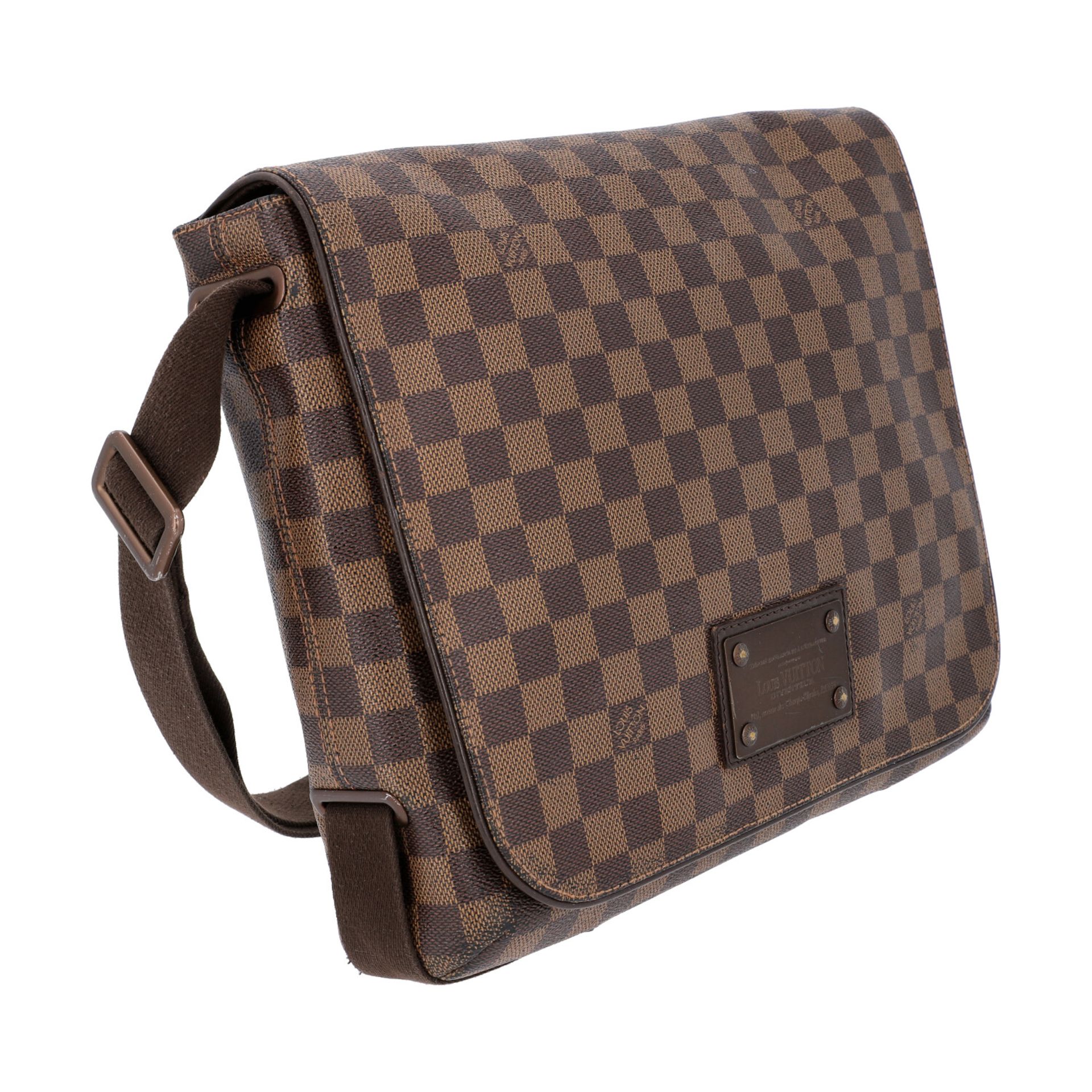 LOUIS VUITTON Messenger Bag, "BROOKLYN MM", Koll. 2010.Damier Ebene Serie mit textilem - Bild 2 aus 8