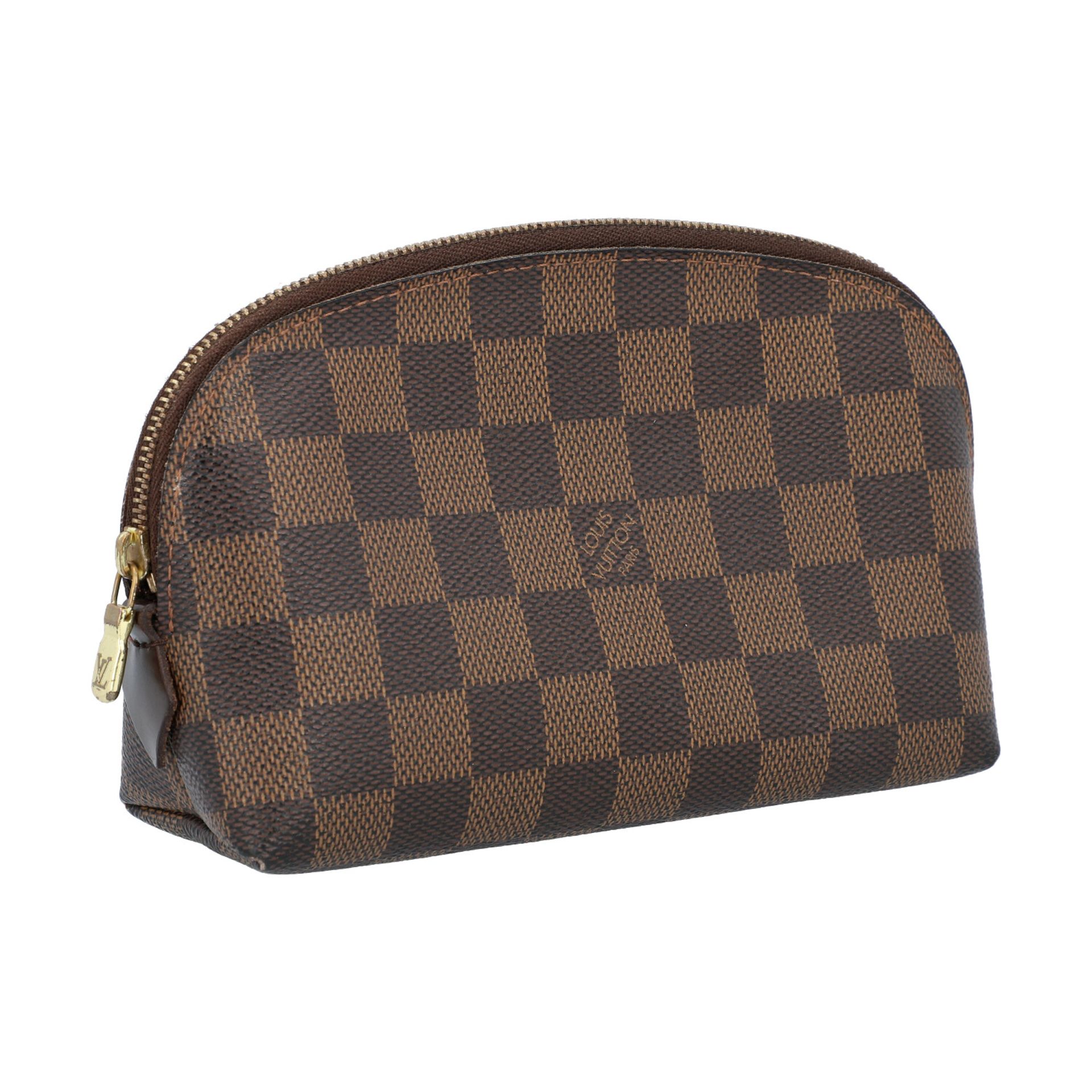 LOUIS VUITTON Kosmetiktasche "POCHETTE COSMÉTIQUE" Koll. 2007.Akt. NP.: 325,-€. Damier Ebene - Bild 2 aus 4