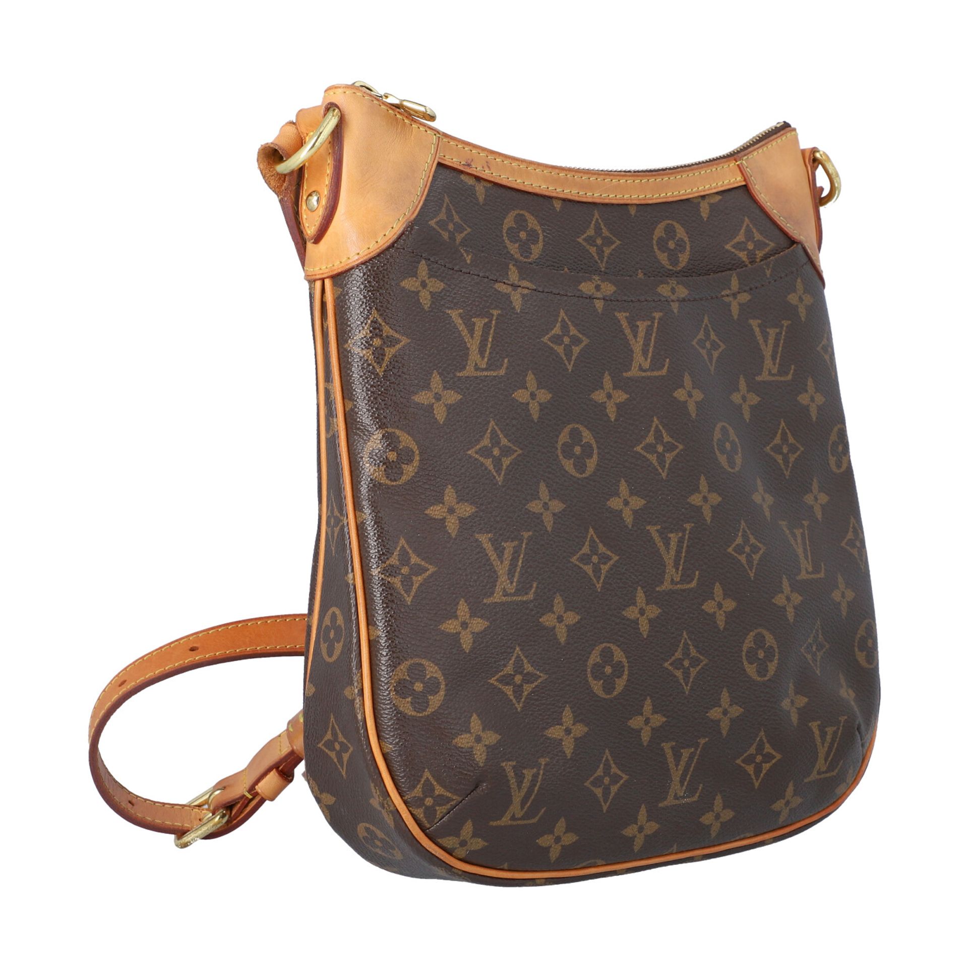 LOUIS VUITTON Umhängetasche "ODEON PM", Koll. 2014.Monogram Canvas Serie mit naturbelassenem - Bild 2 aus 8