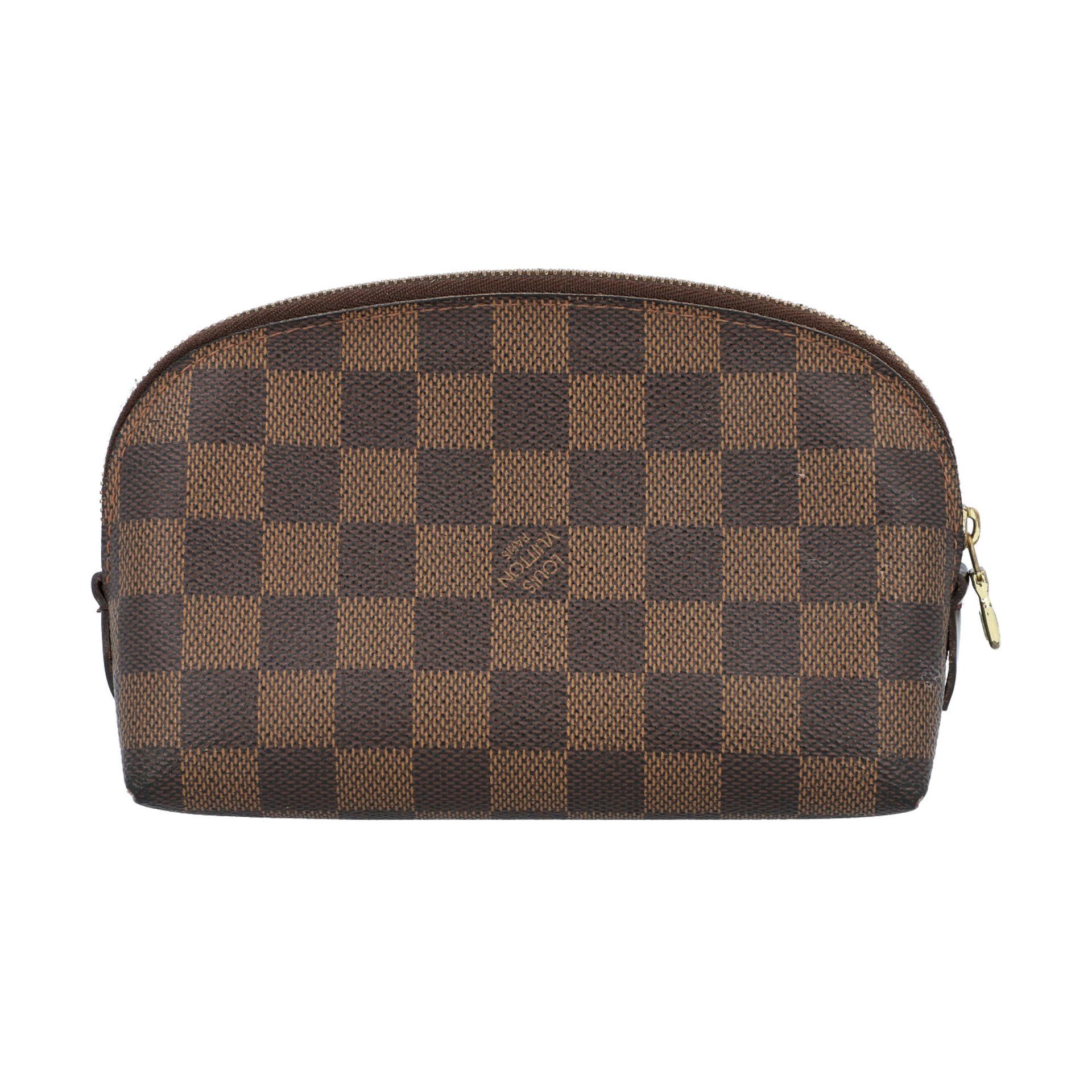 LOUIS VUITTON Kosmetiktasche "POCHETTE COSMÉTIQUE" Koll. 2007.Akt. NP.: 325,-€. Damier Ebene - Bild 4 aus 4