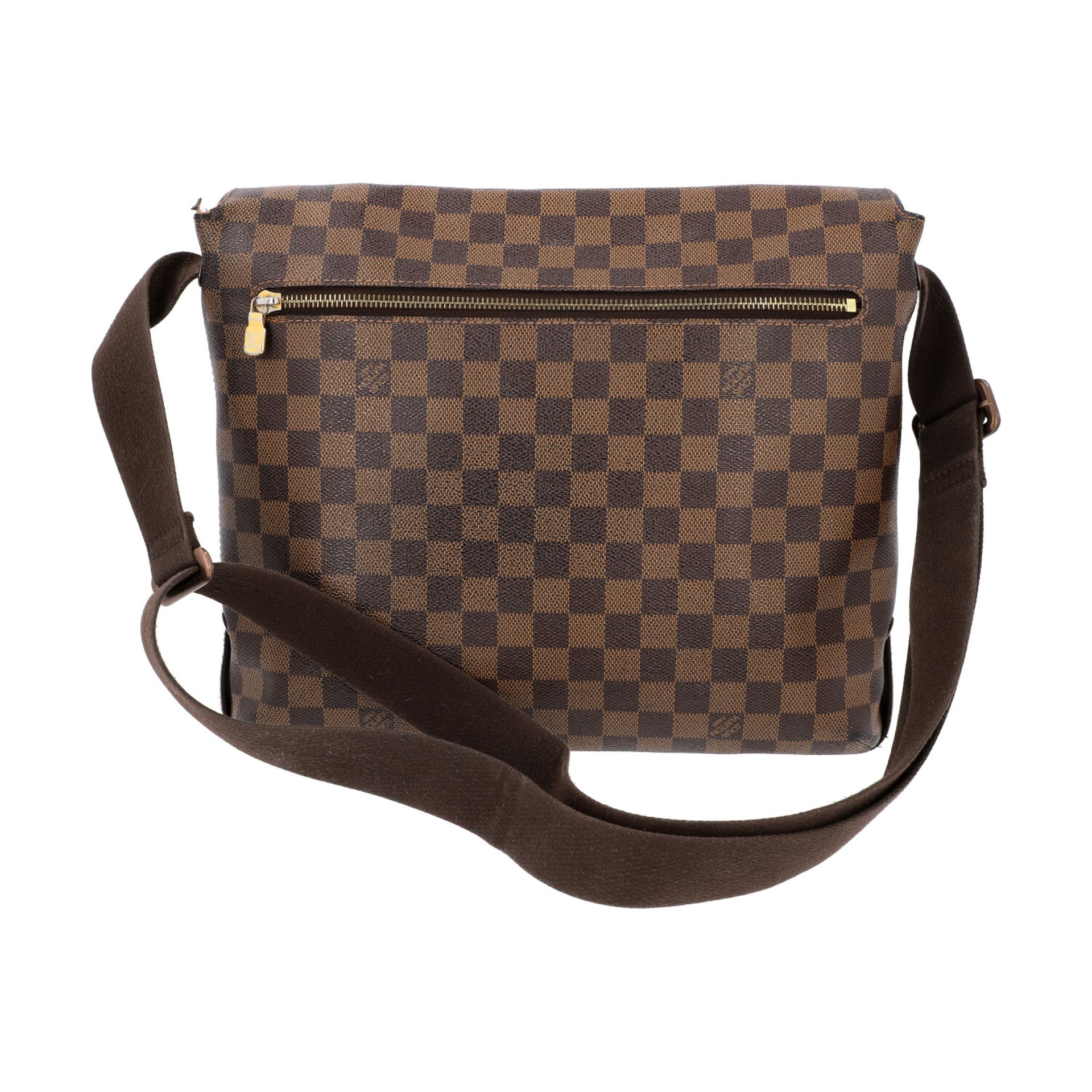 LOUIS VUITTON Messenger Bag, "BROOKLYN MM", Koll. 2010.Damier Ebene Serie mit textilem - Bild 4 aus 8