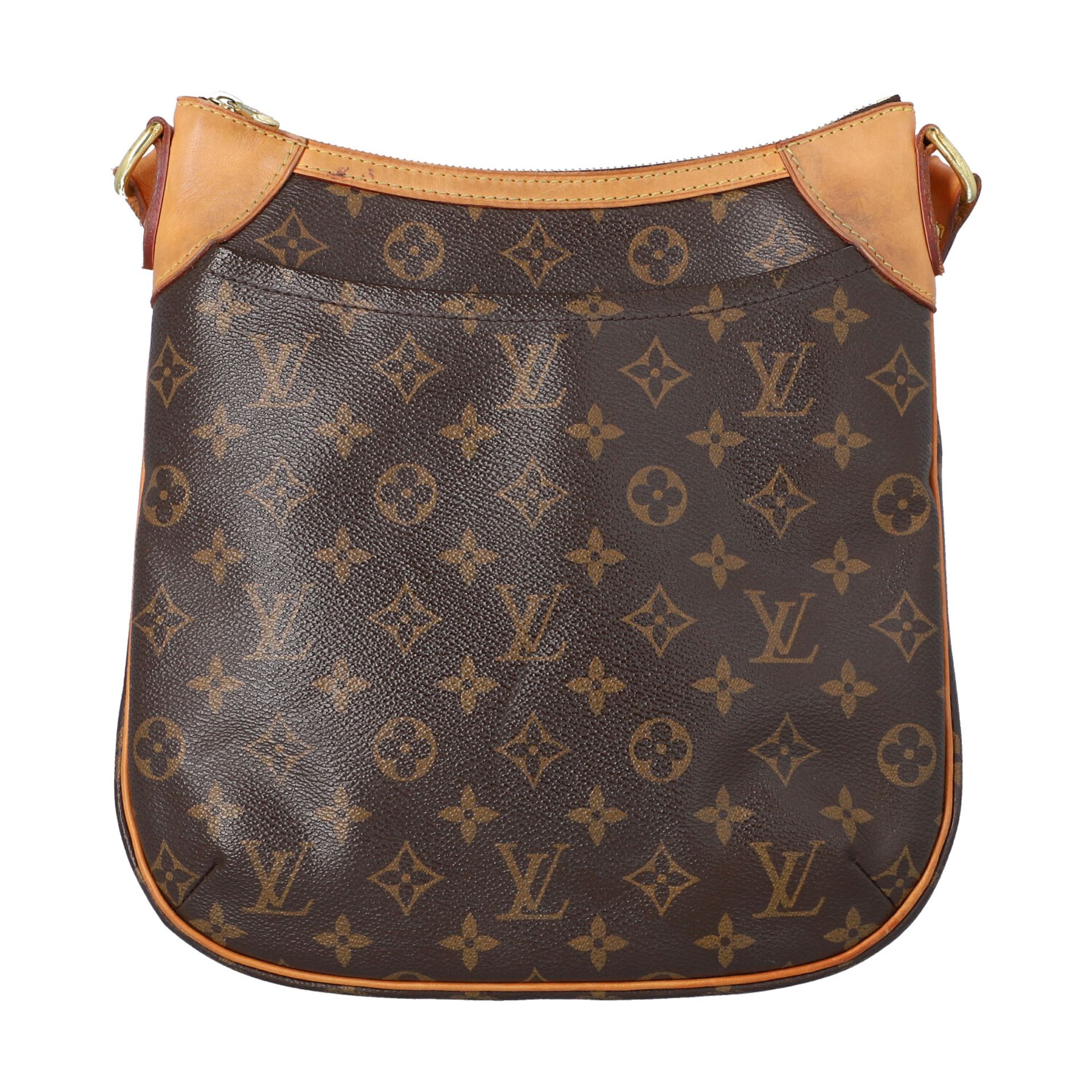 LOUIS VUITTON Umhängetasche "ODEON PM", Koll. 2014.Monogram Canvas Serie mit naturbelassenem